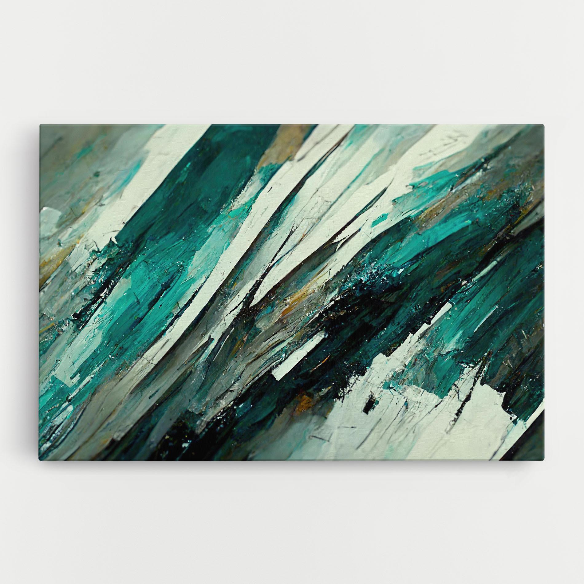 Tablou Canvas Abstract Green Artwork mockup 0