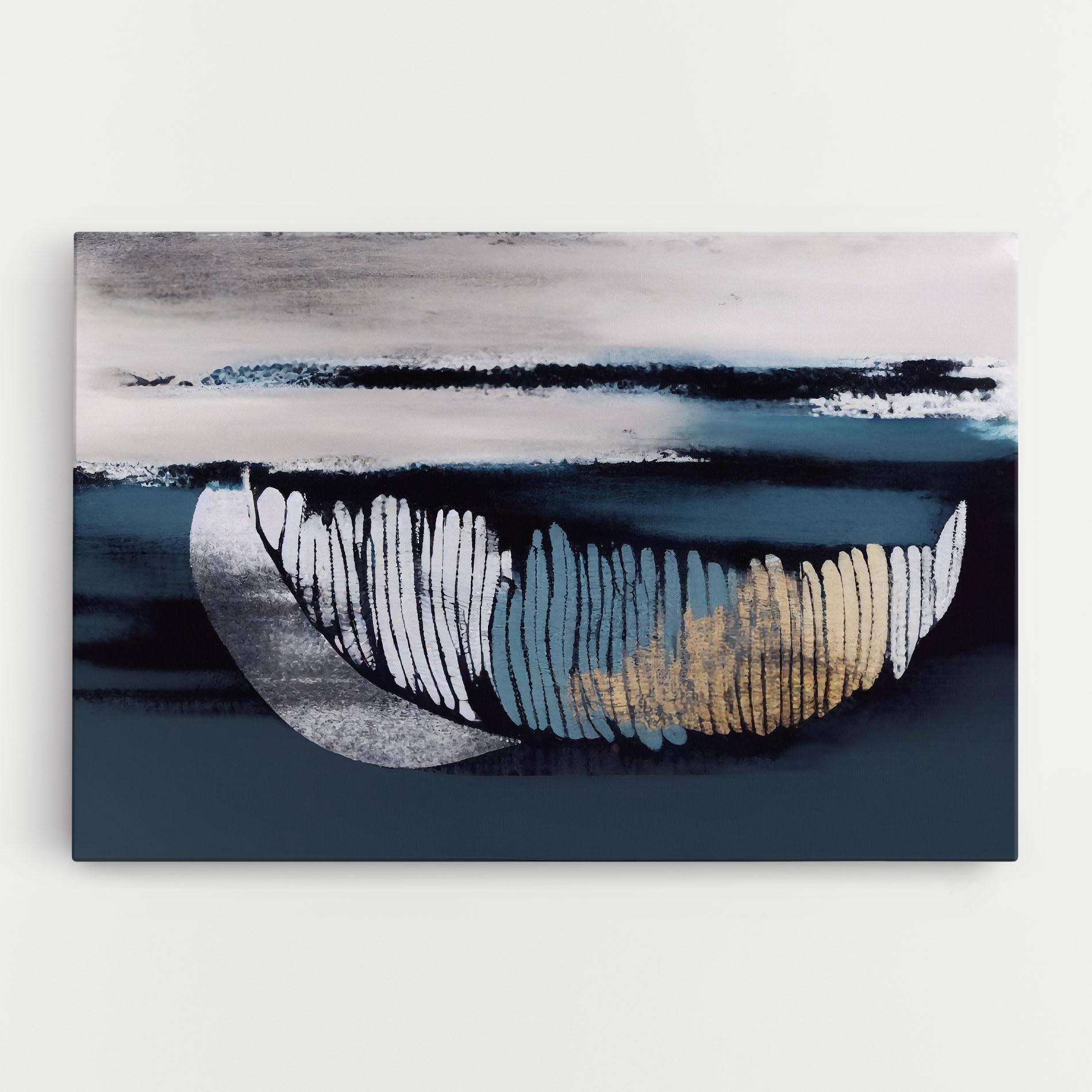 Tablou Canvas Blue Feather mockup 0