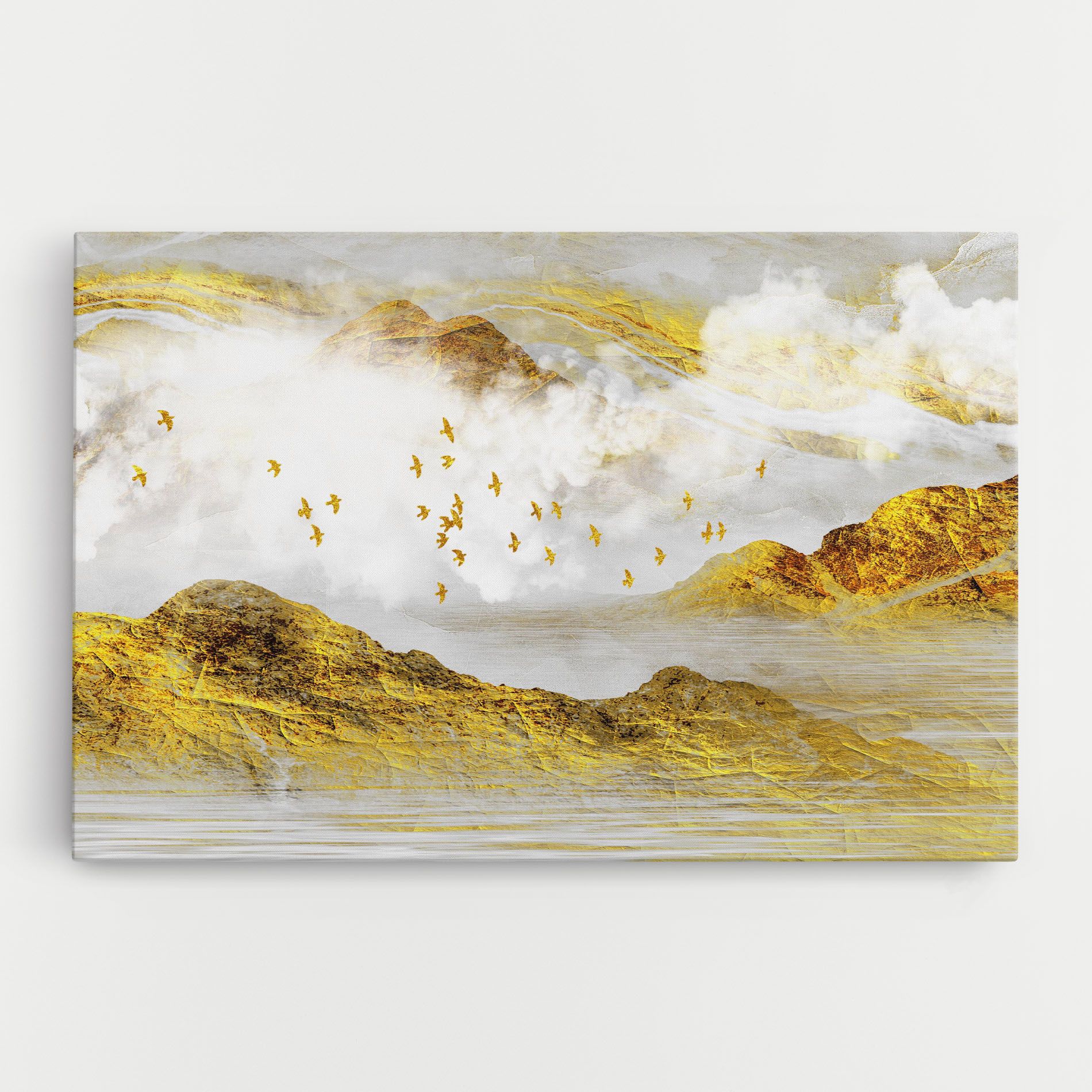 Gold Mountains Abstract mockup 0