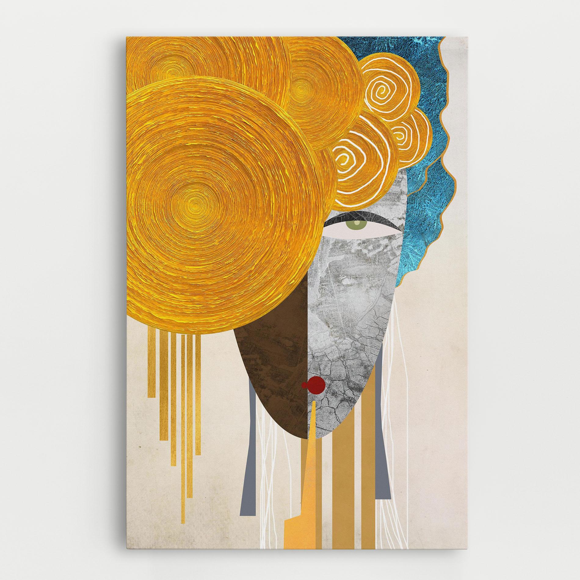 Tablou Canvas Abstract Grey Face 1 mockup 0