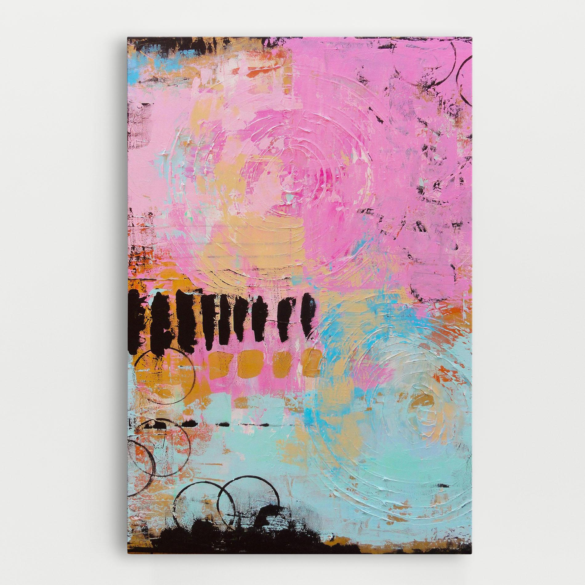 Tablou Canvas Abstract Pink Circle mockup 0