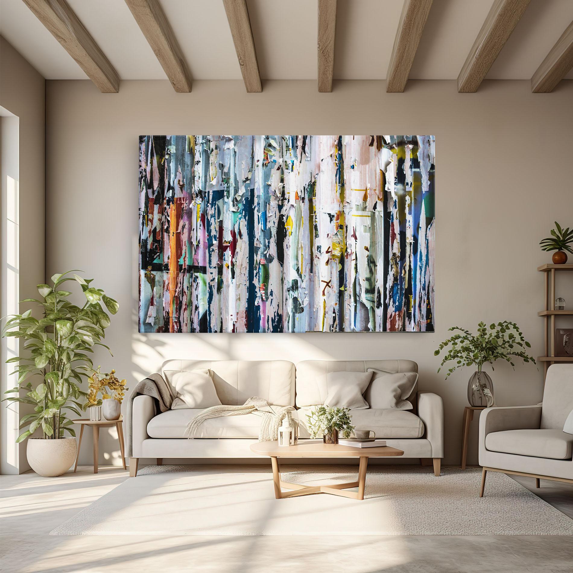 Tablou Canvas Abstract Torn Paper mockup 6