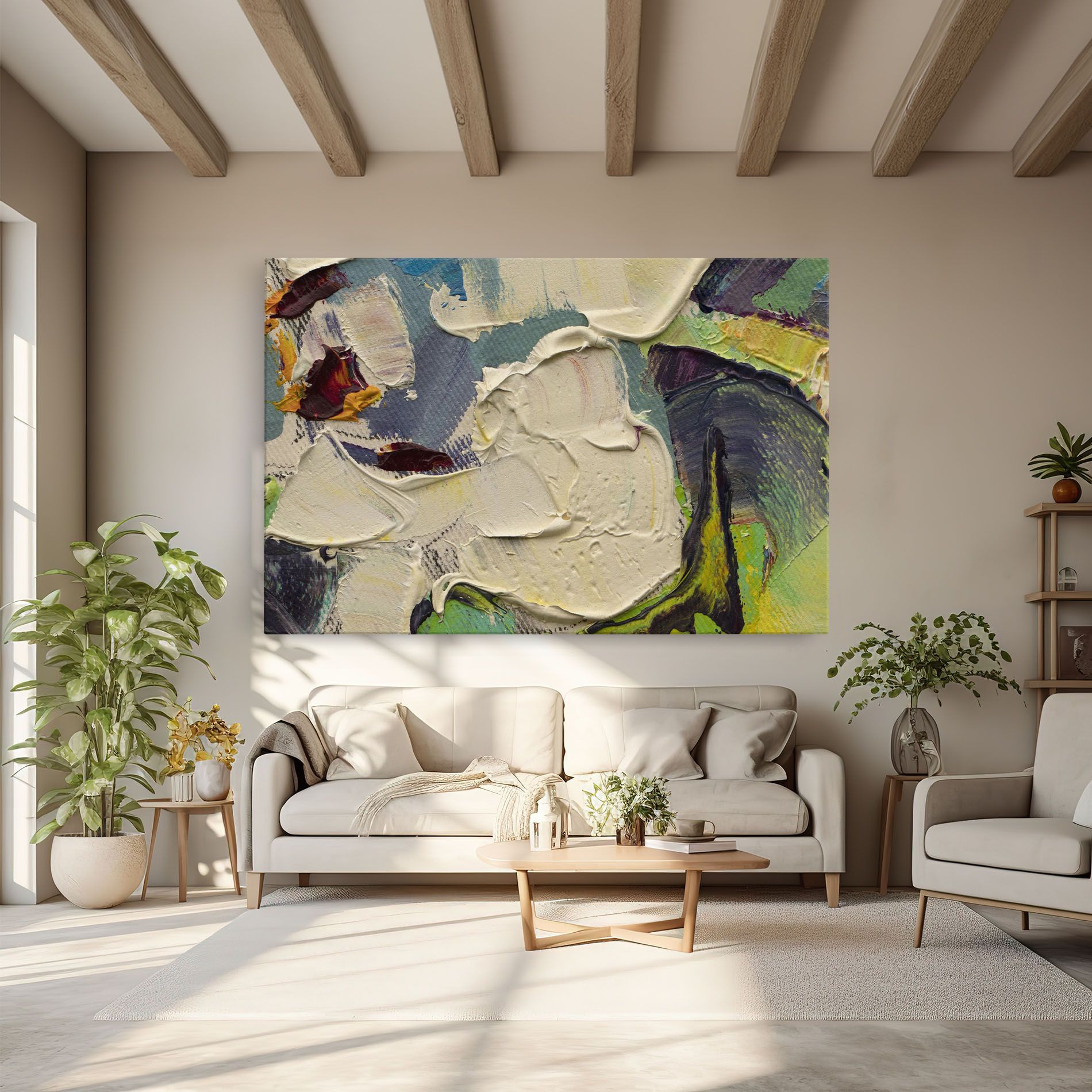 Closeup Oil Painting mockup 6