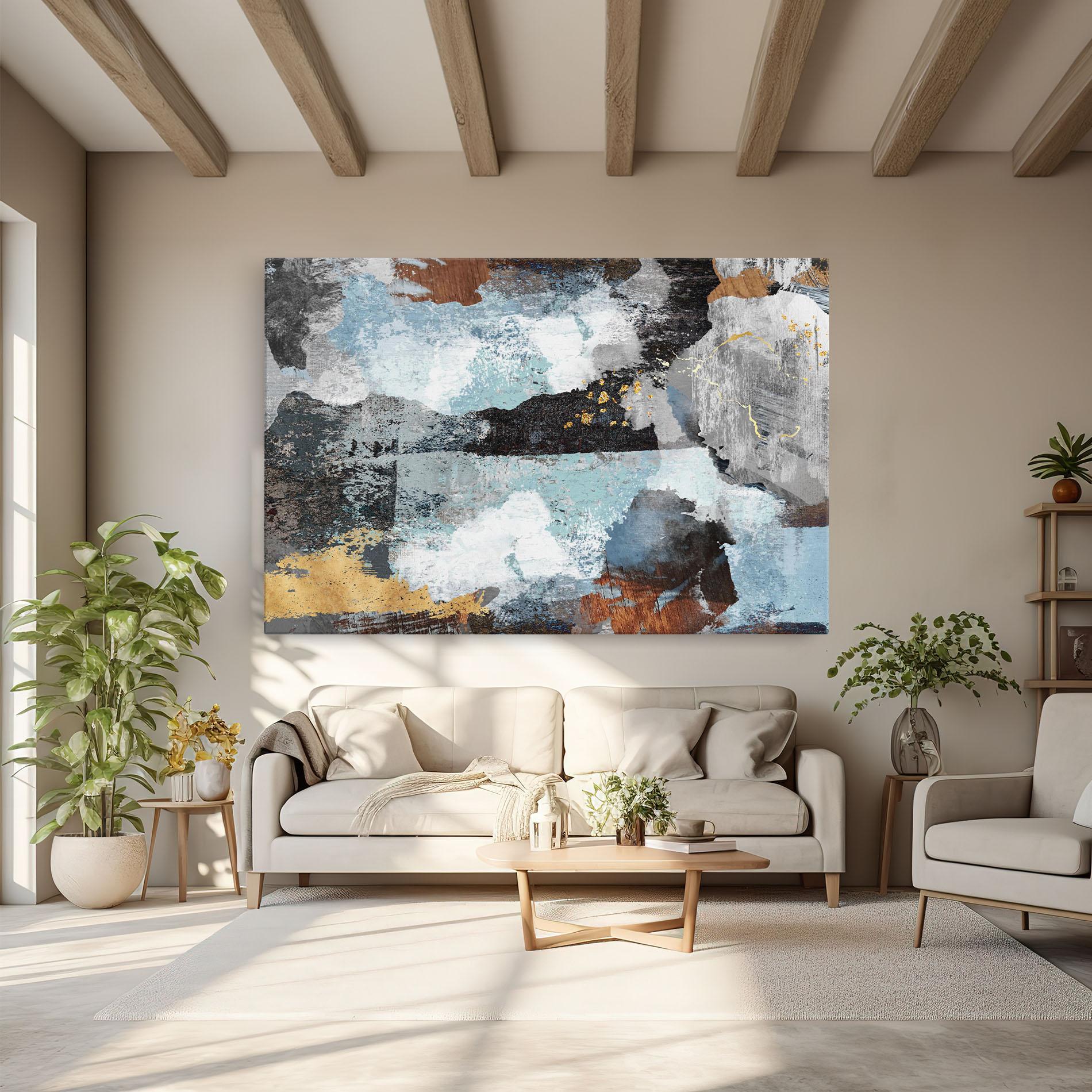 Tablou Canvas Gold Little Points mockup 6