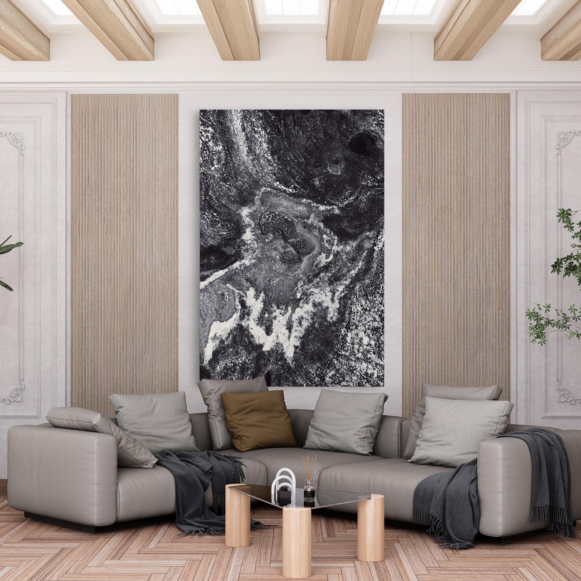 Tablou Canvas Black And White Abstract mockup 6