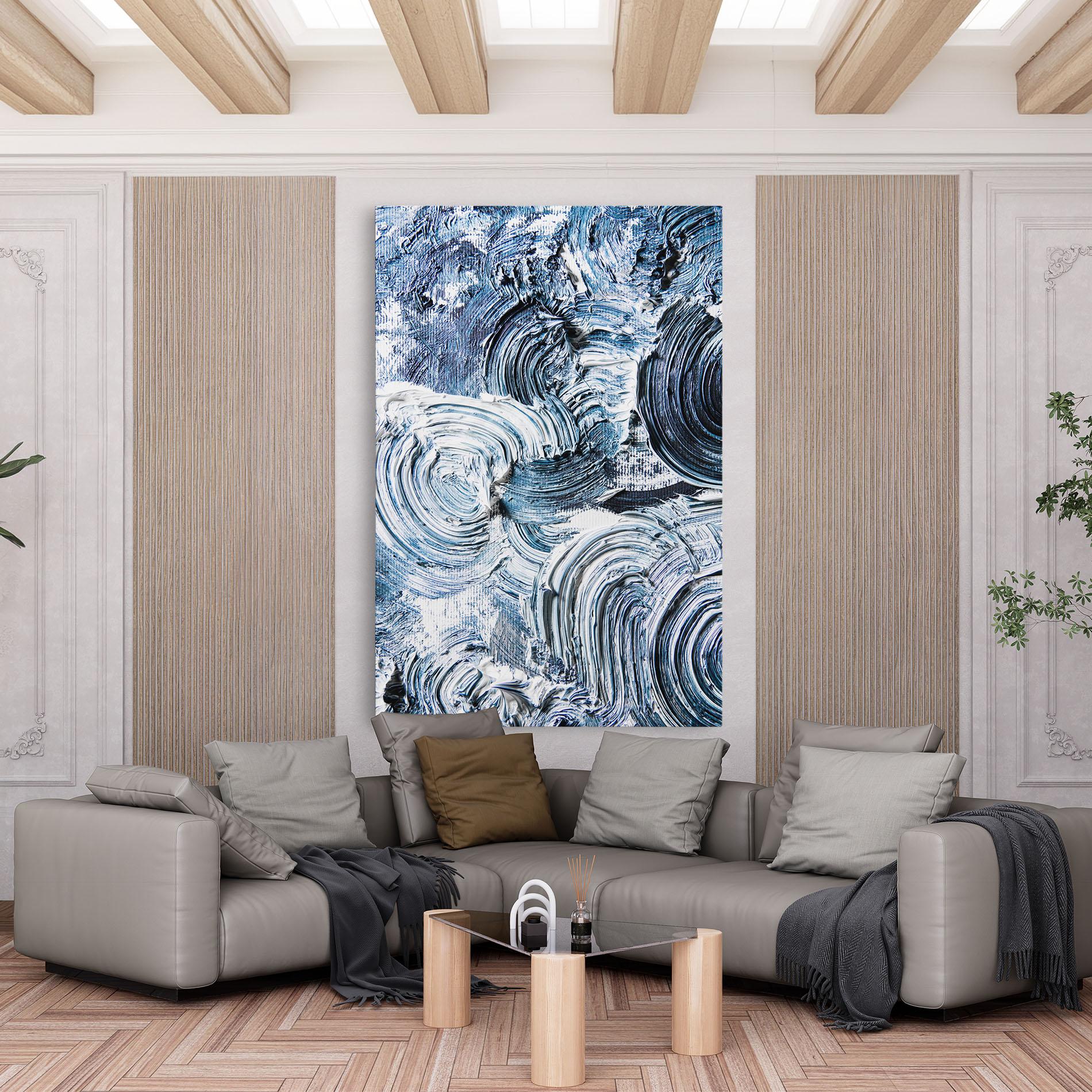 Tablou Canvas Cream Textured Painting mockup 6