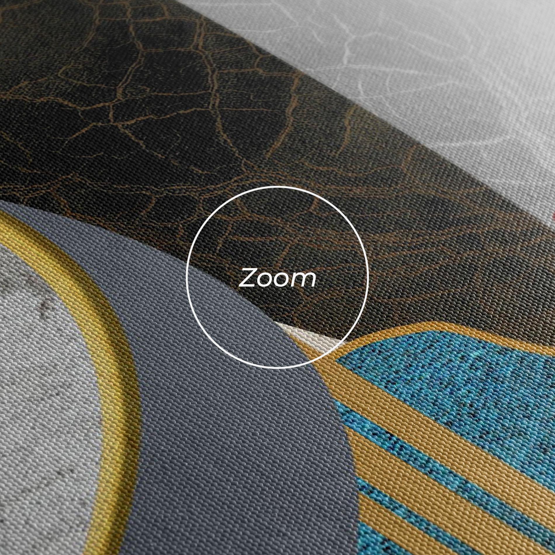 Tablou Canvas Abstract Blue Face mockup 3