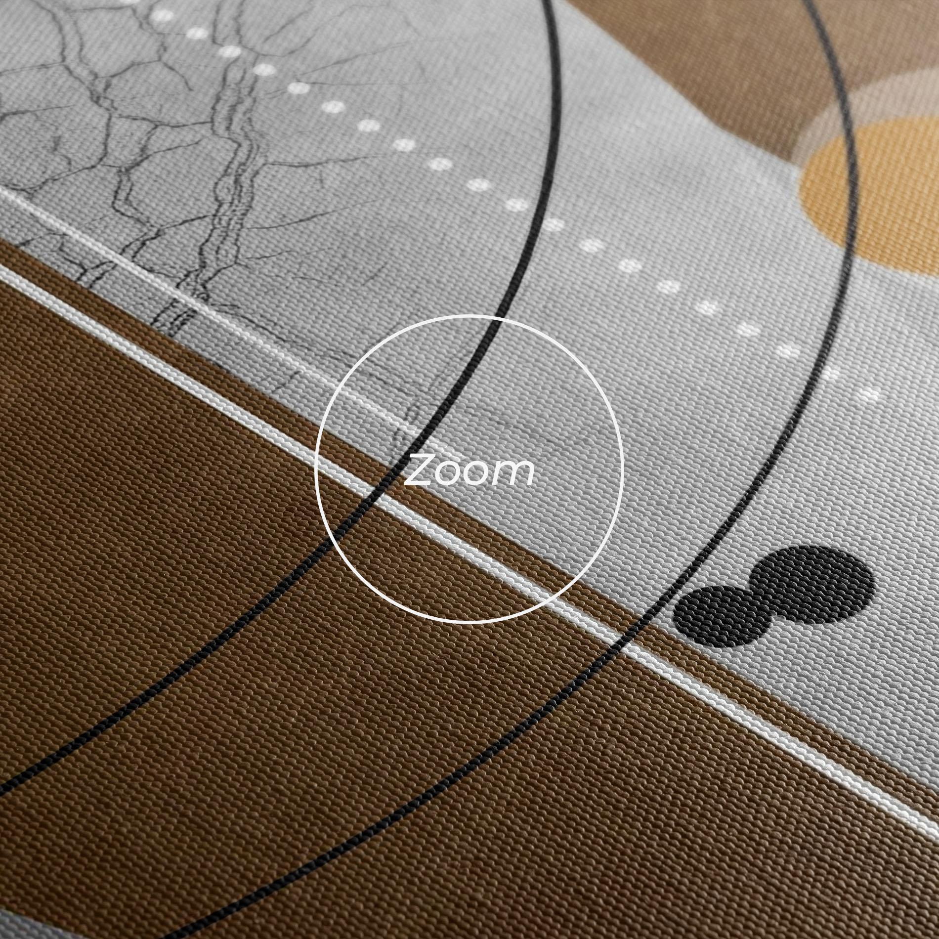 Tablou Canvas Abstract Brown Face mockup 3