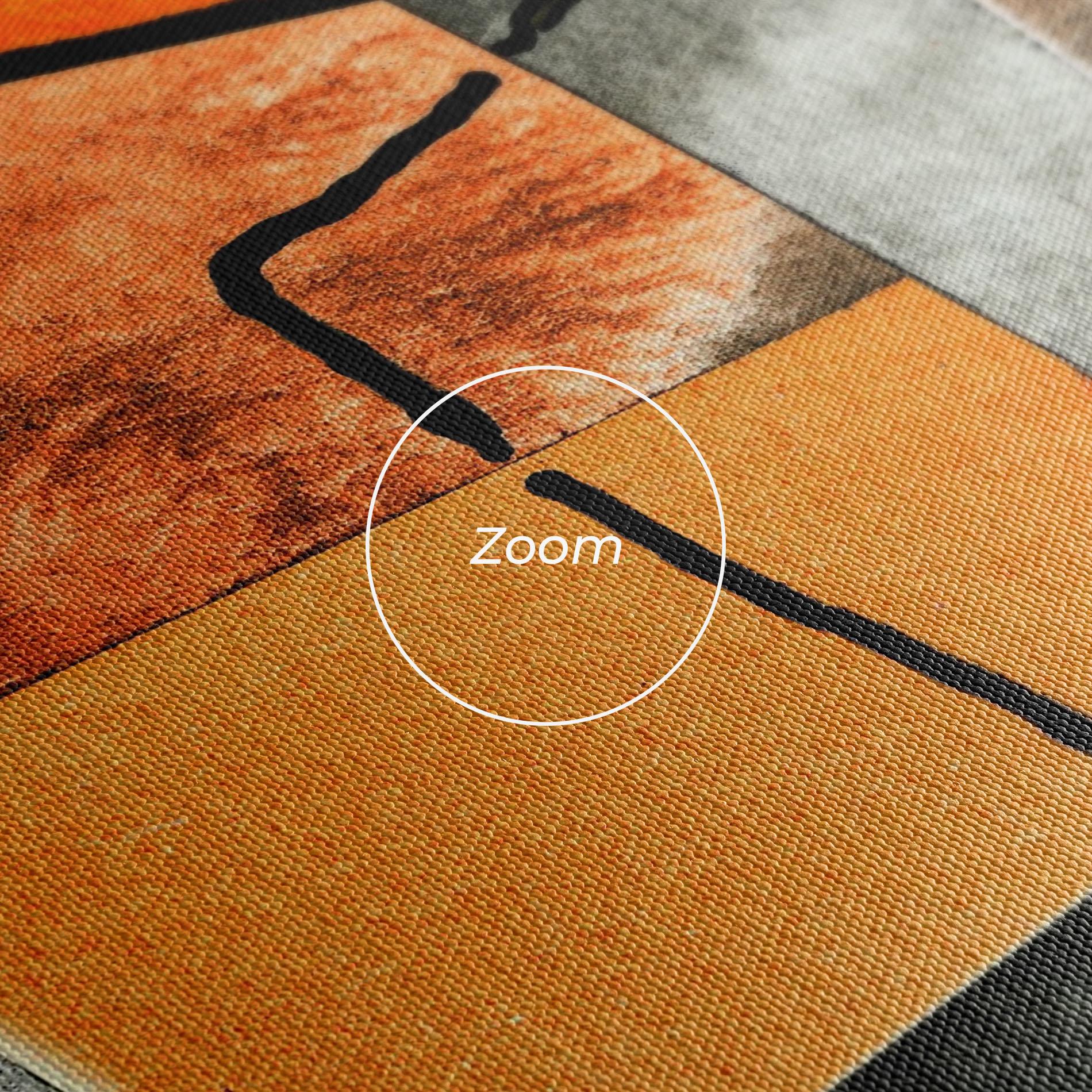 Tablou Canvas Abstract Grey Orange mockup 3