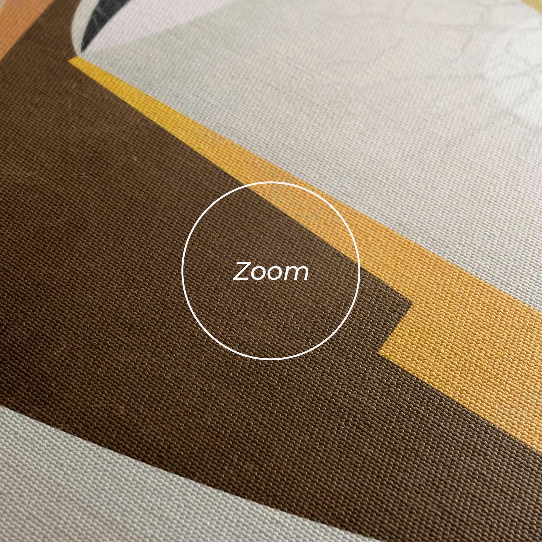 Tablou Canvas Abstract Orange Face mockup 3