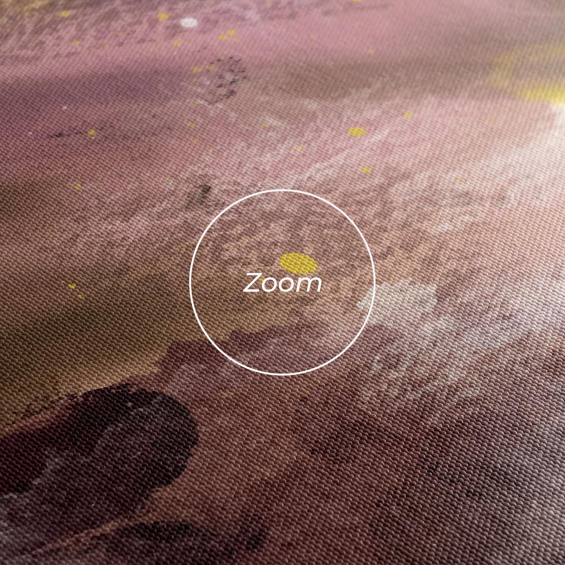 Tablou Canvas Abstract Purple Yellow Art mockup 3