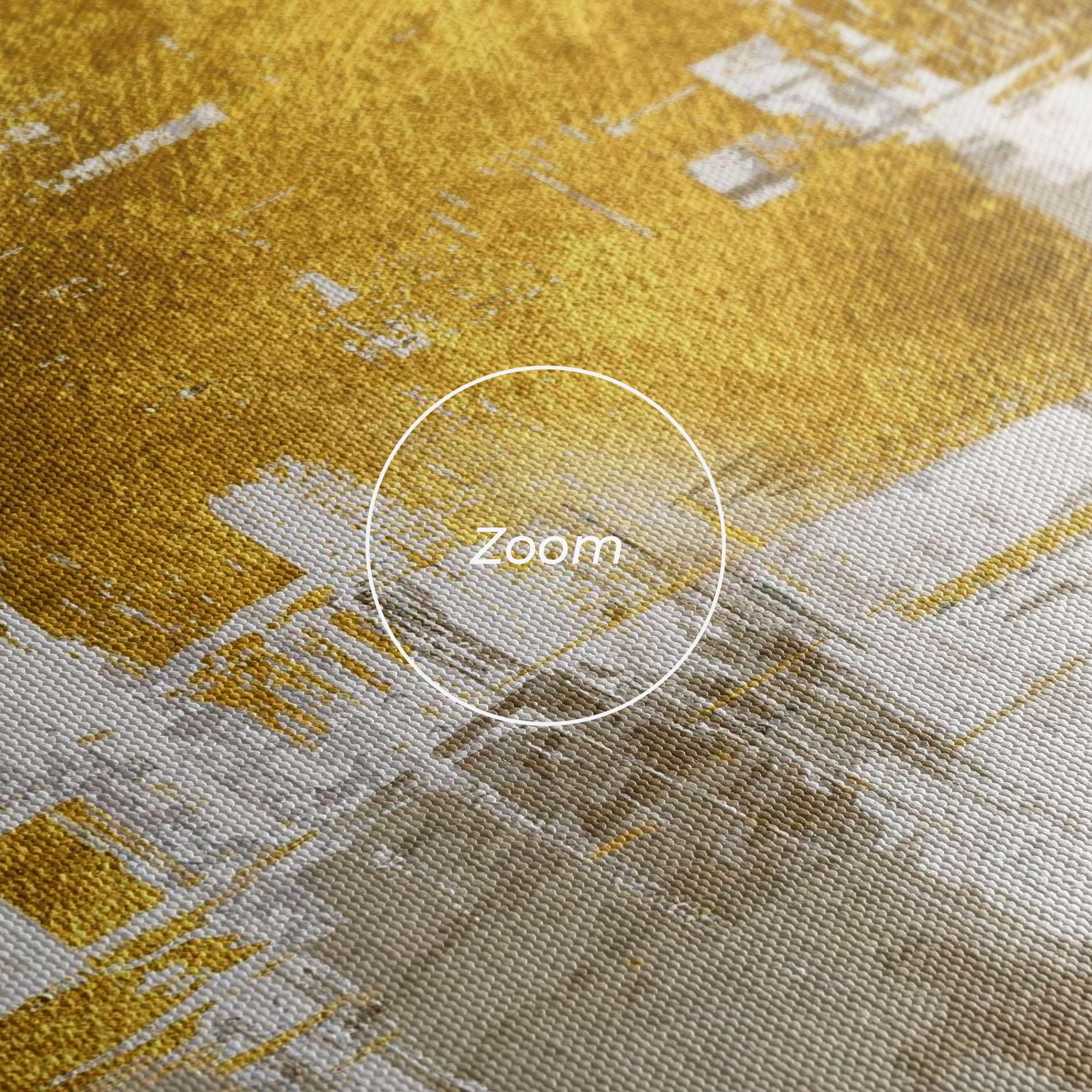 Tablou Canvas Gold And White Brush mockup 3