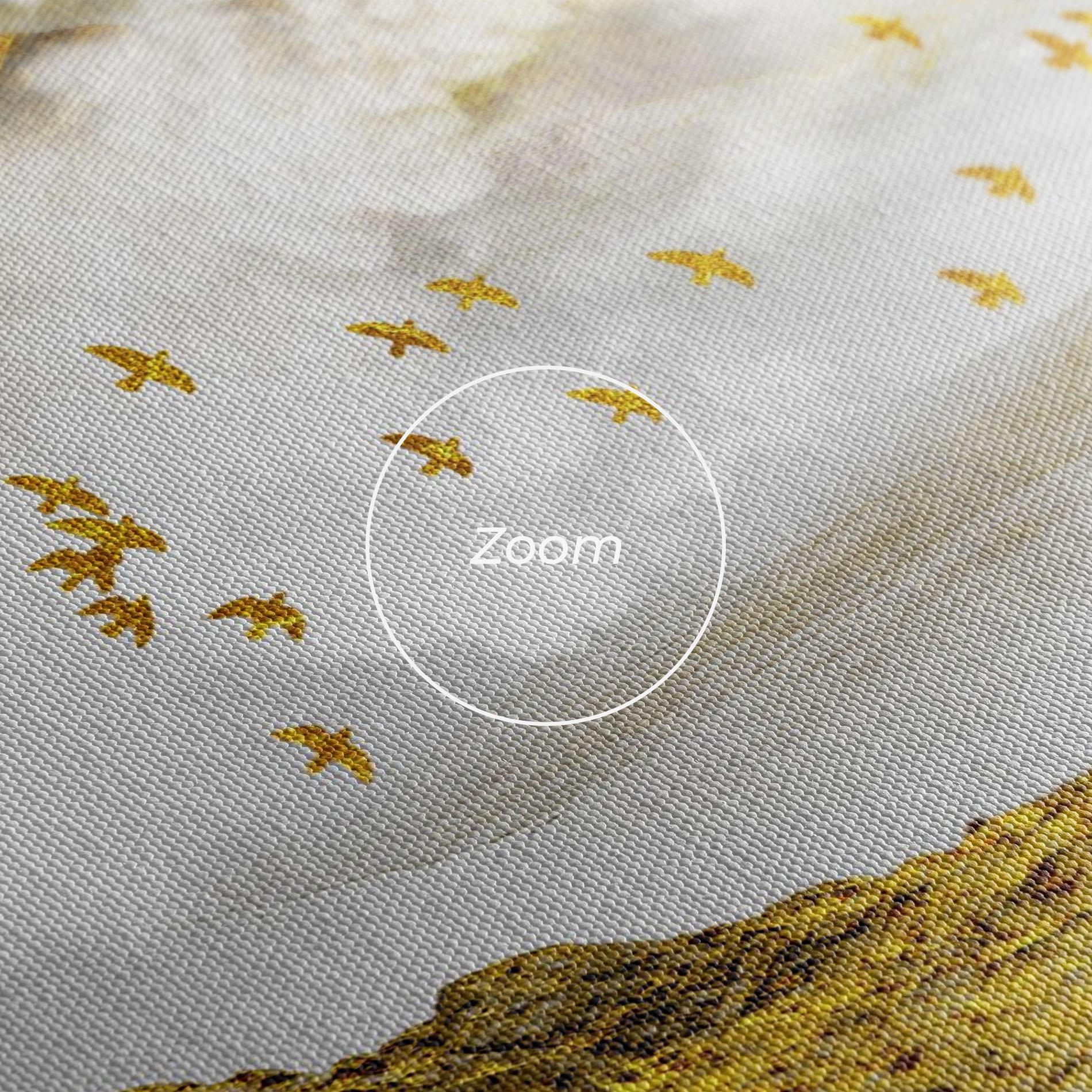 Tablou Canvas Gold Mountains Abstract mockup 3