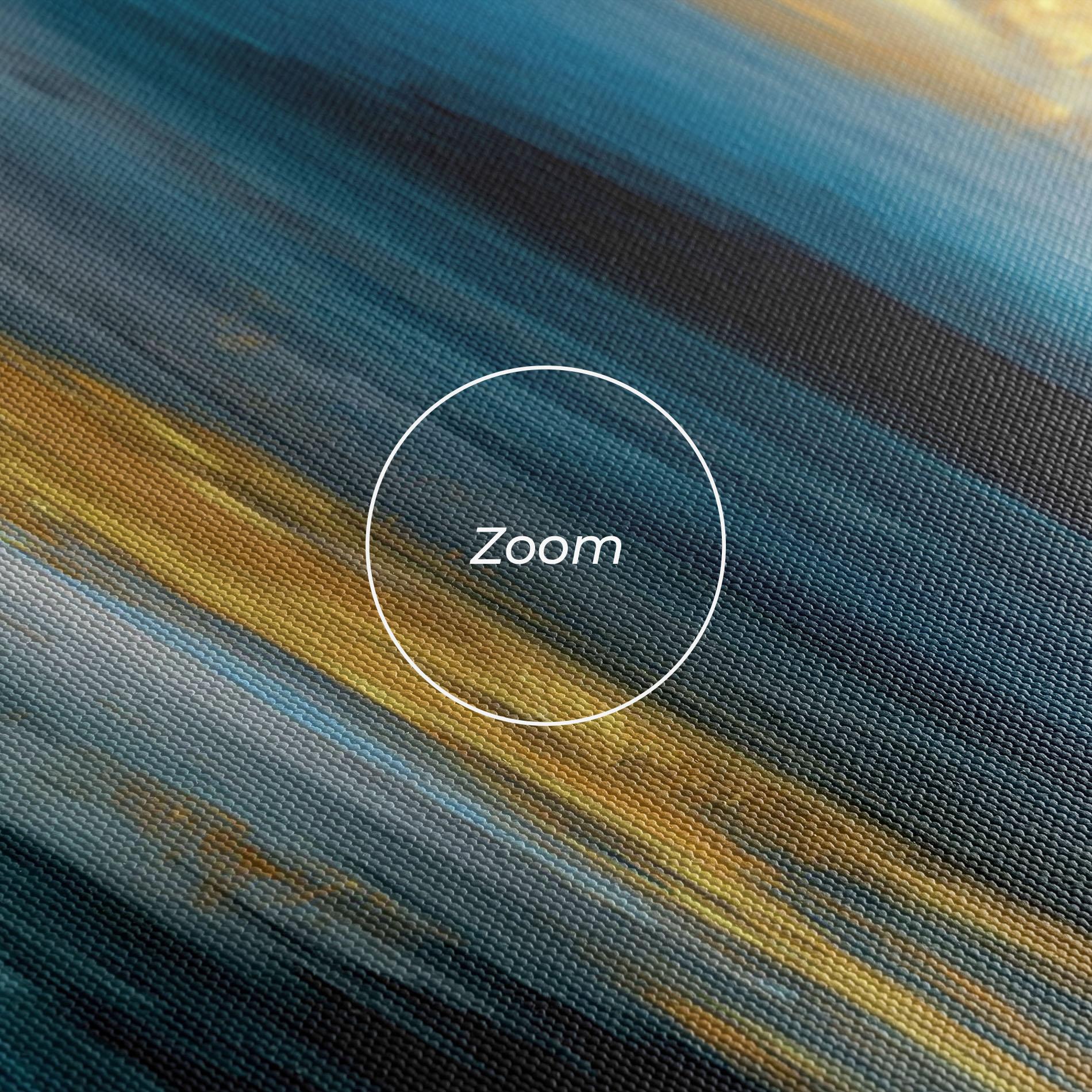 Tablou Canvas Golden Black Blue Art mockup 3