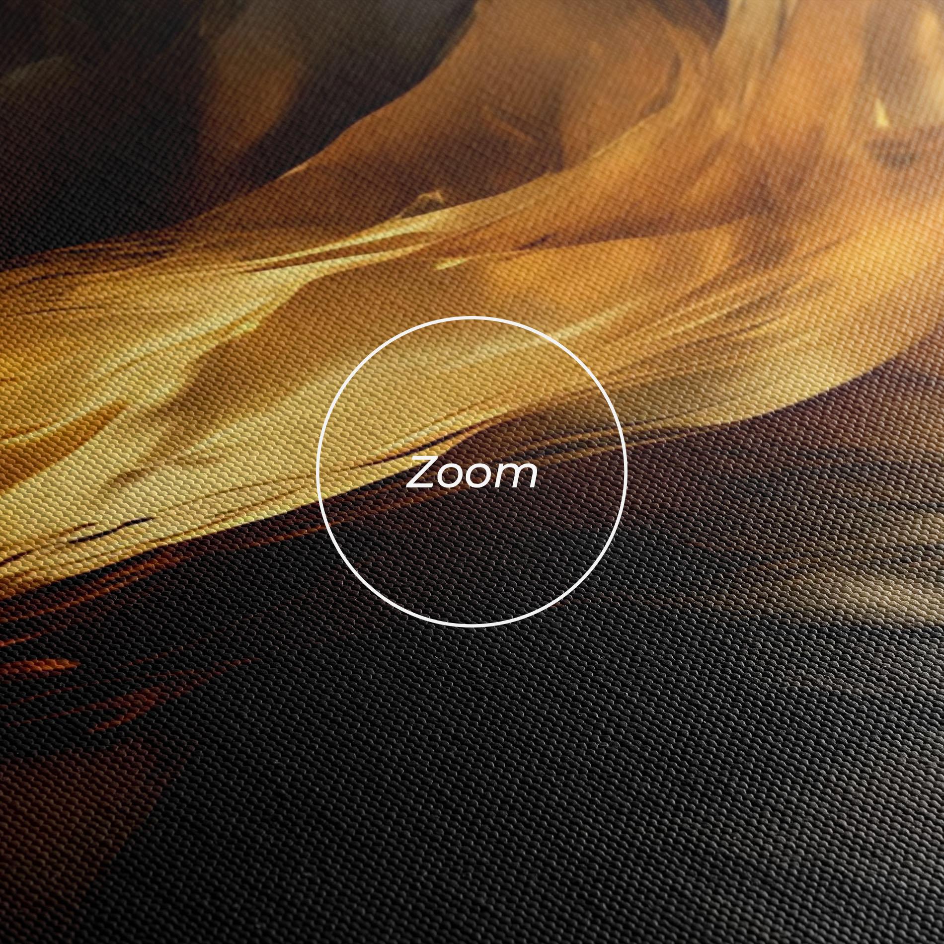 Tablou Canvas Golden Waves With Black mockup 3