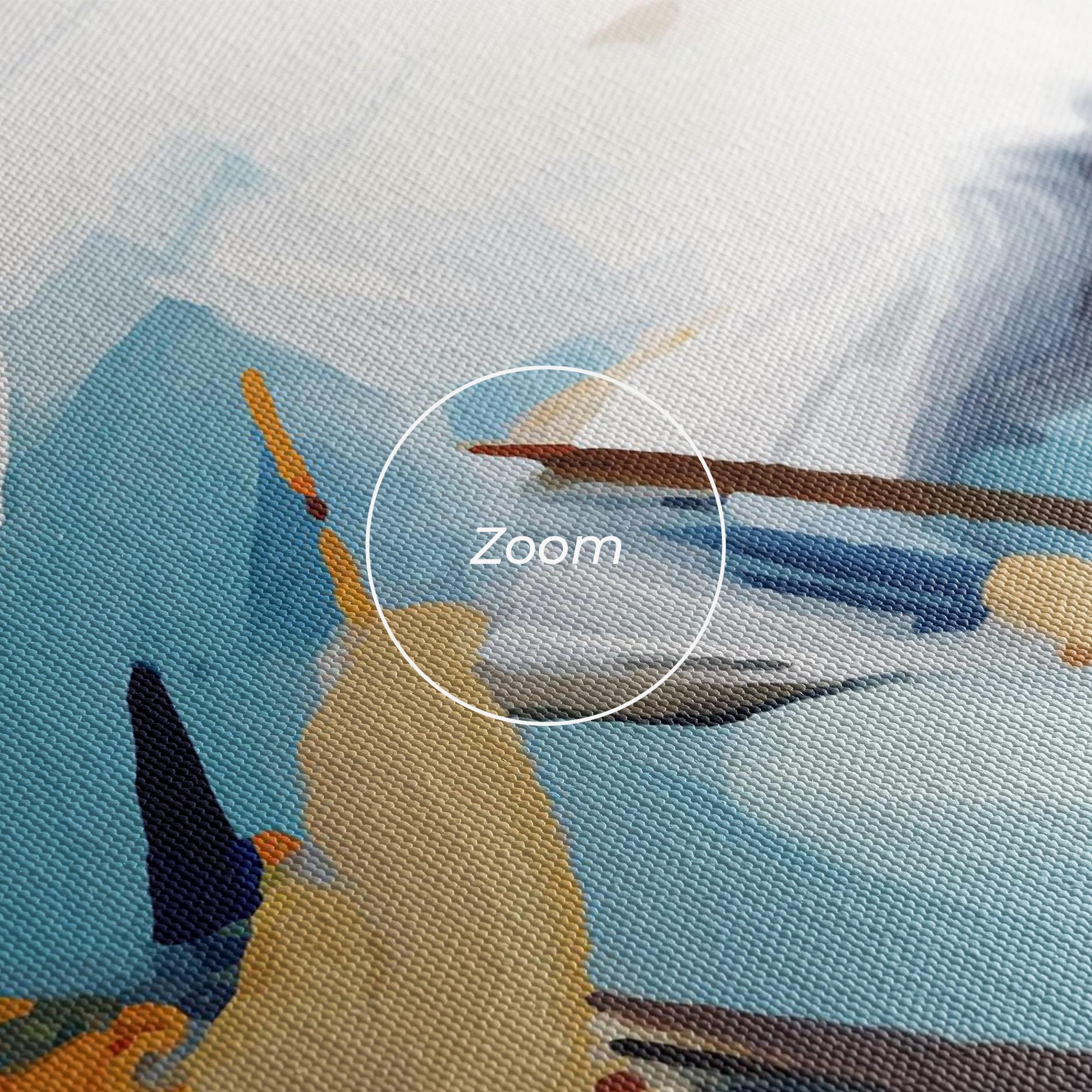 Tablou Canvas Orange Blue Art mockup 3