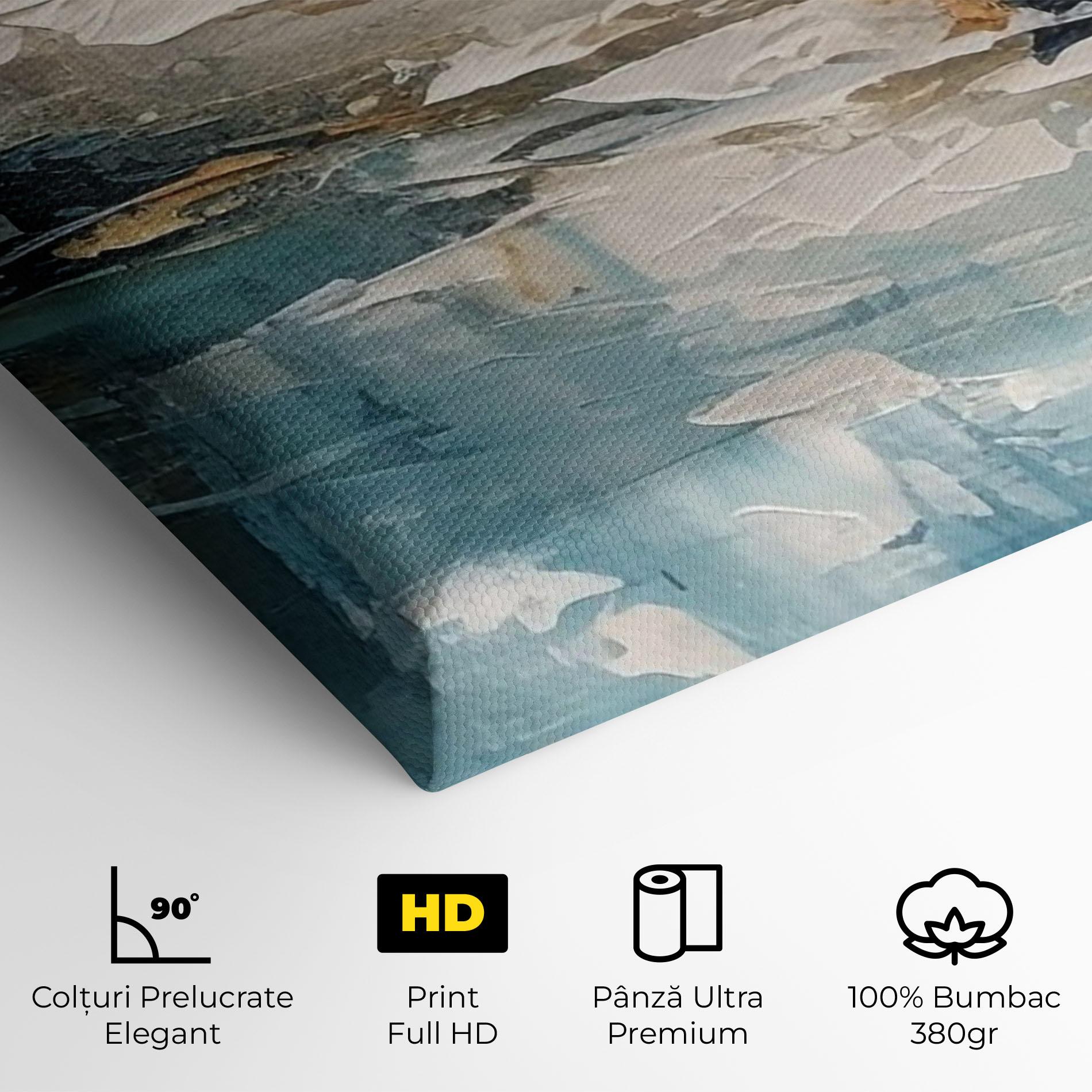 Tablou Canvas Abstract Blue Art mockup 4