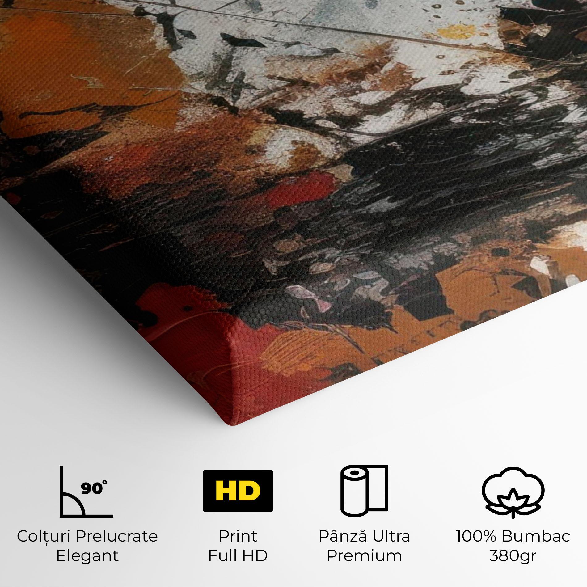 Tablou Canvas Abstract City Painting mockup 4