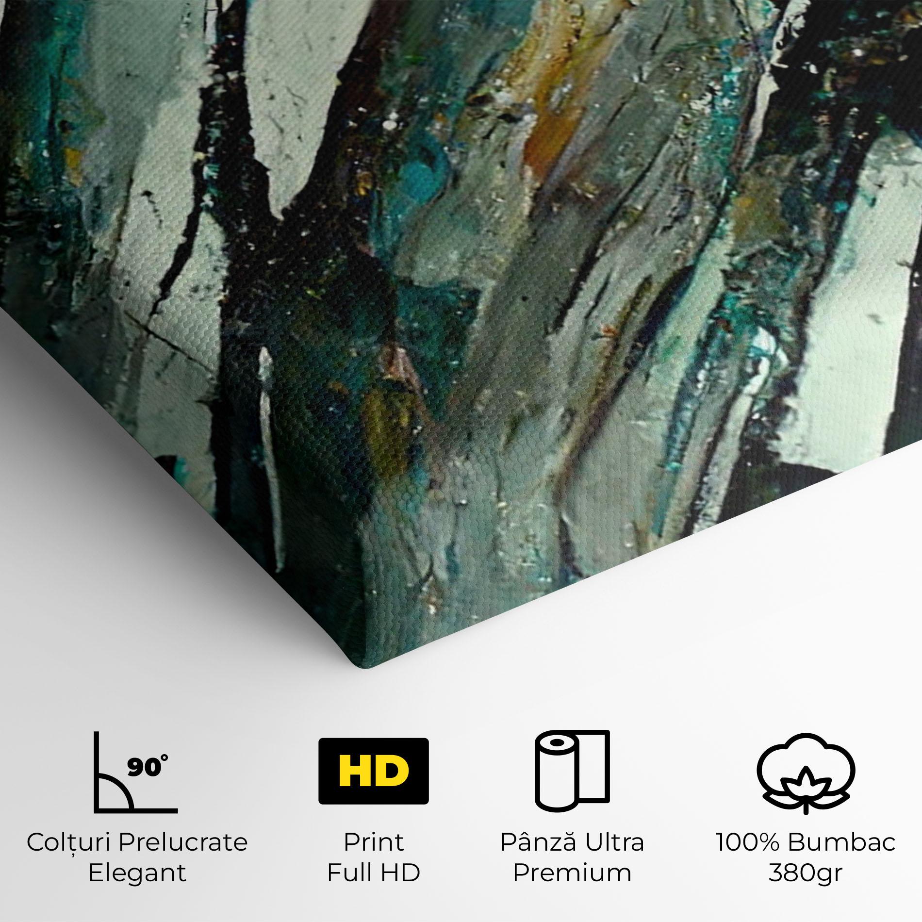 Tablou Canvas Abstract Green Artwork mockup 4