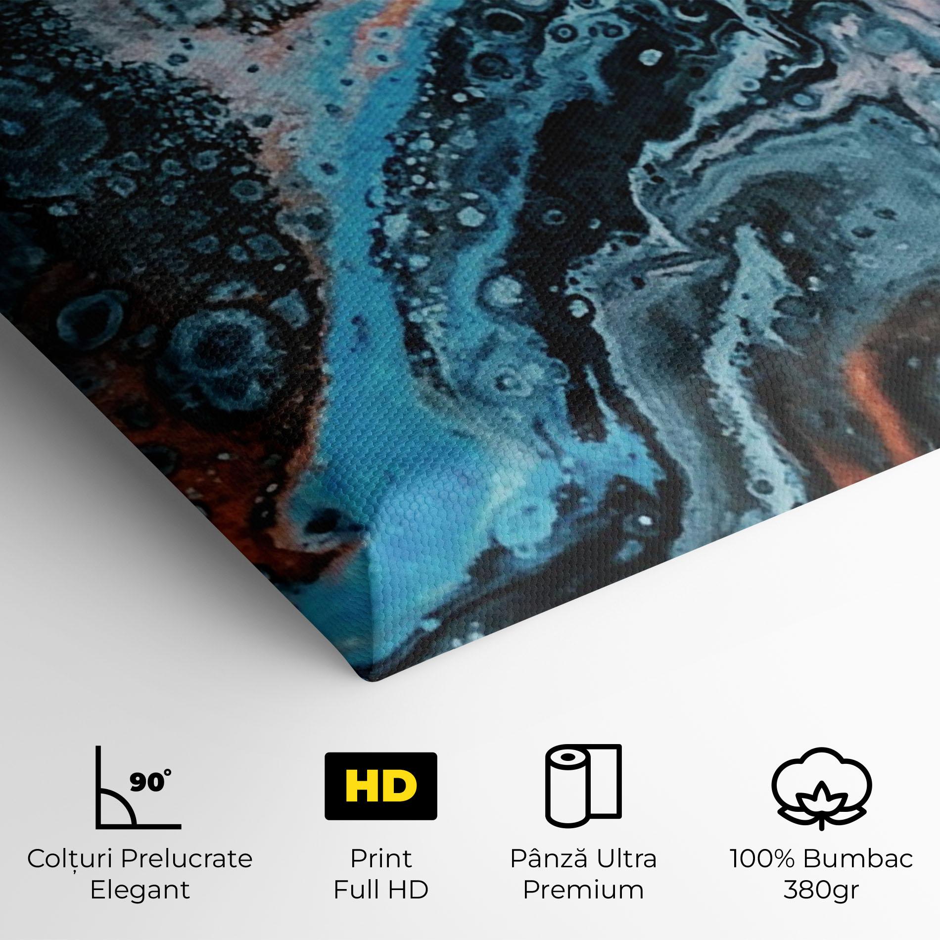 Tablou Canvas Abstract Turqoise Colors mockup 4