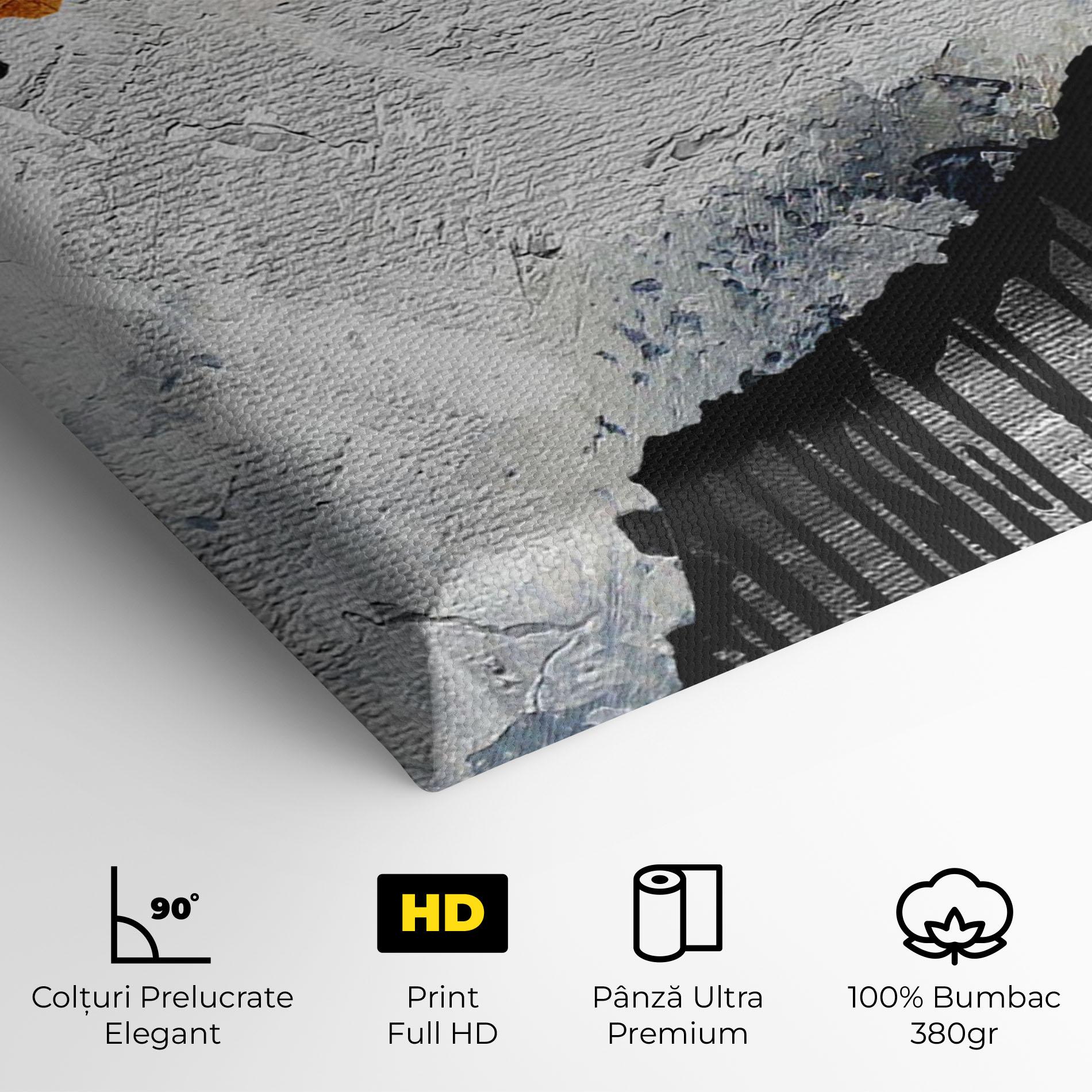 Tablou Canvas Black Paint Flowing mockup 4