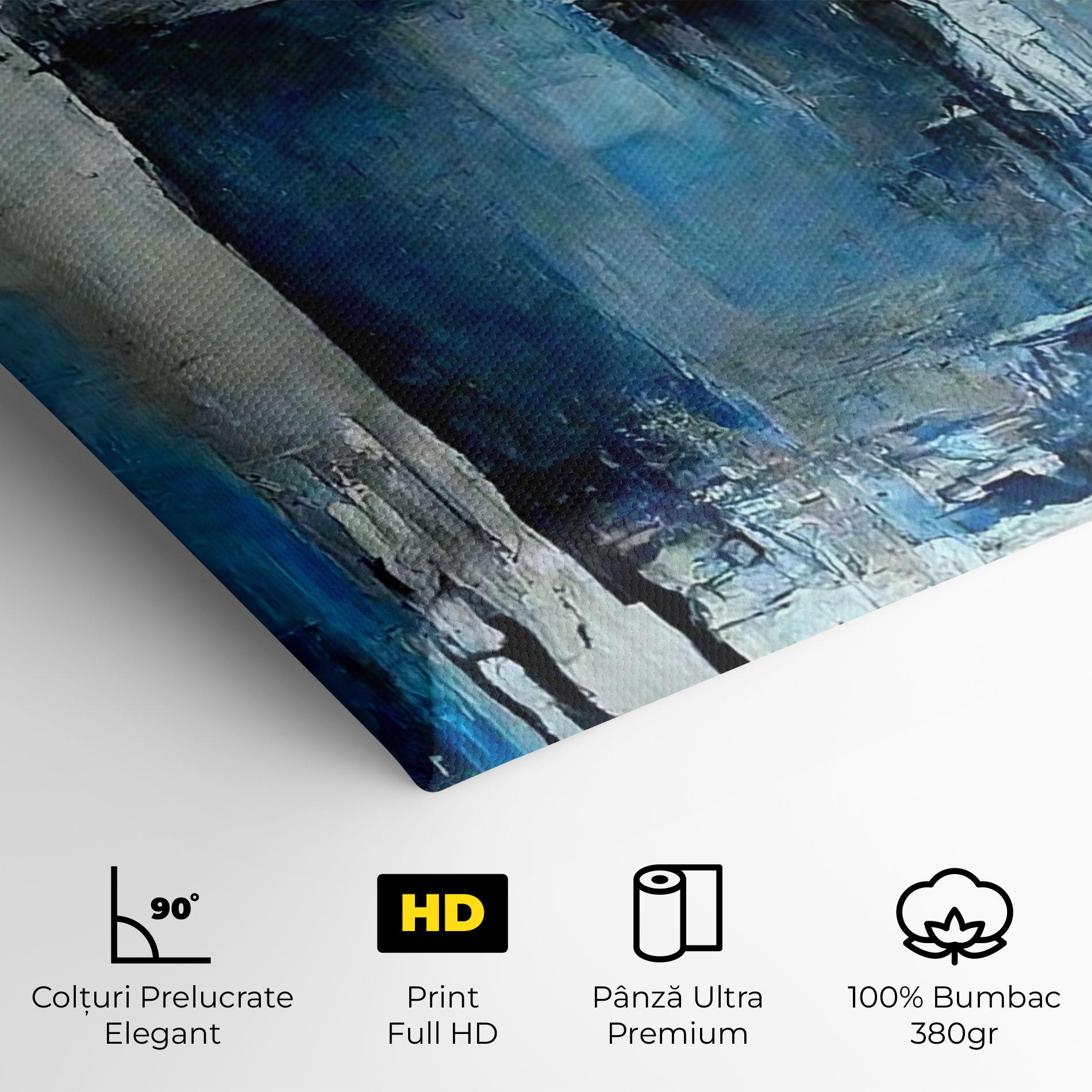 Tablou Canvas Blue Gray Color mockup 4