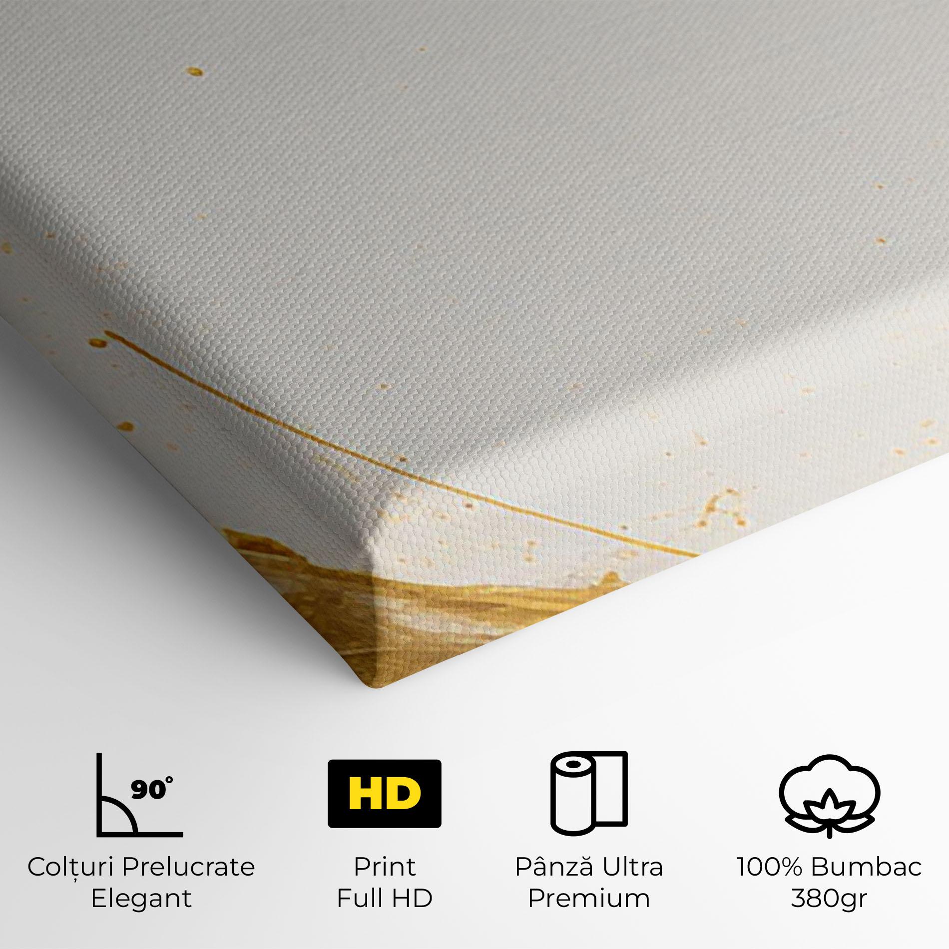 Tablou Canvas Circle From Gold And Black mockup 4