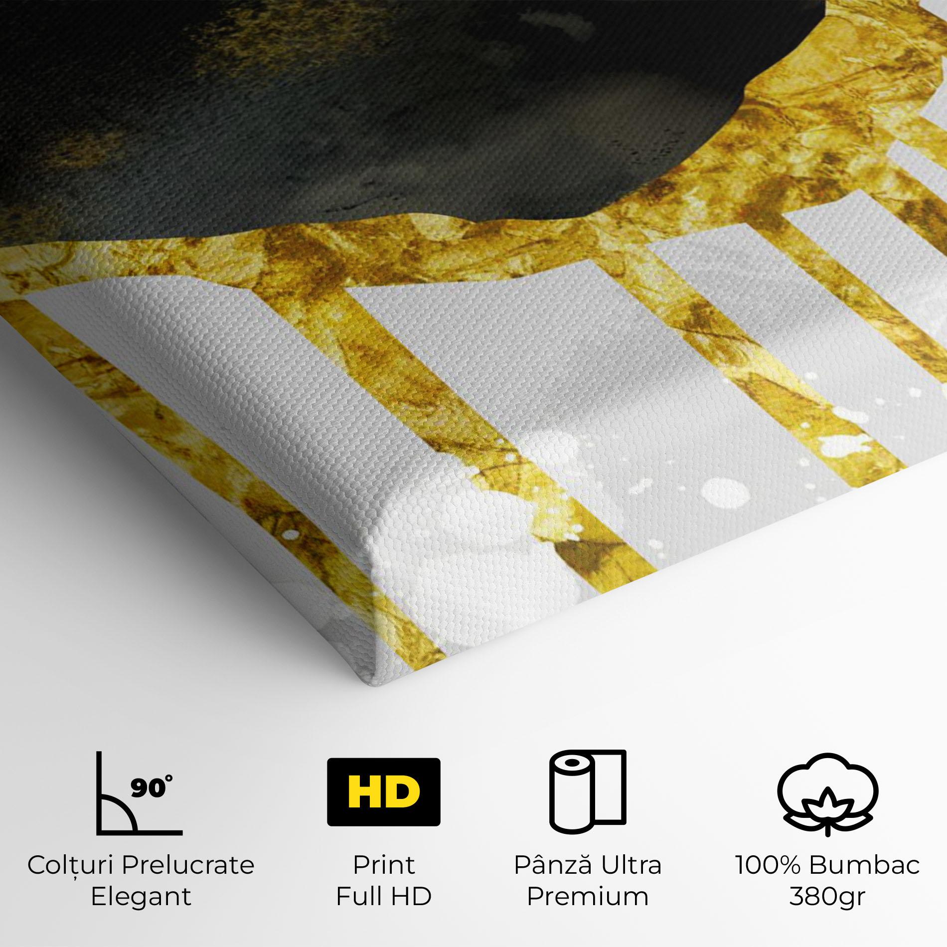 Tablou Canvas Gold Moon And Birds mockup 4