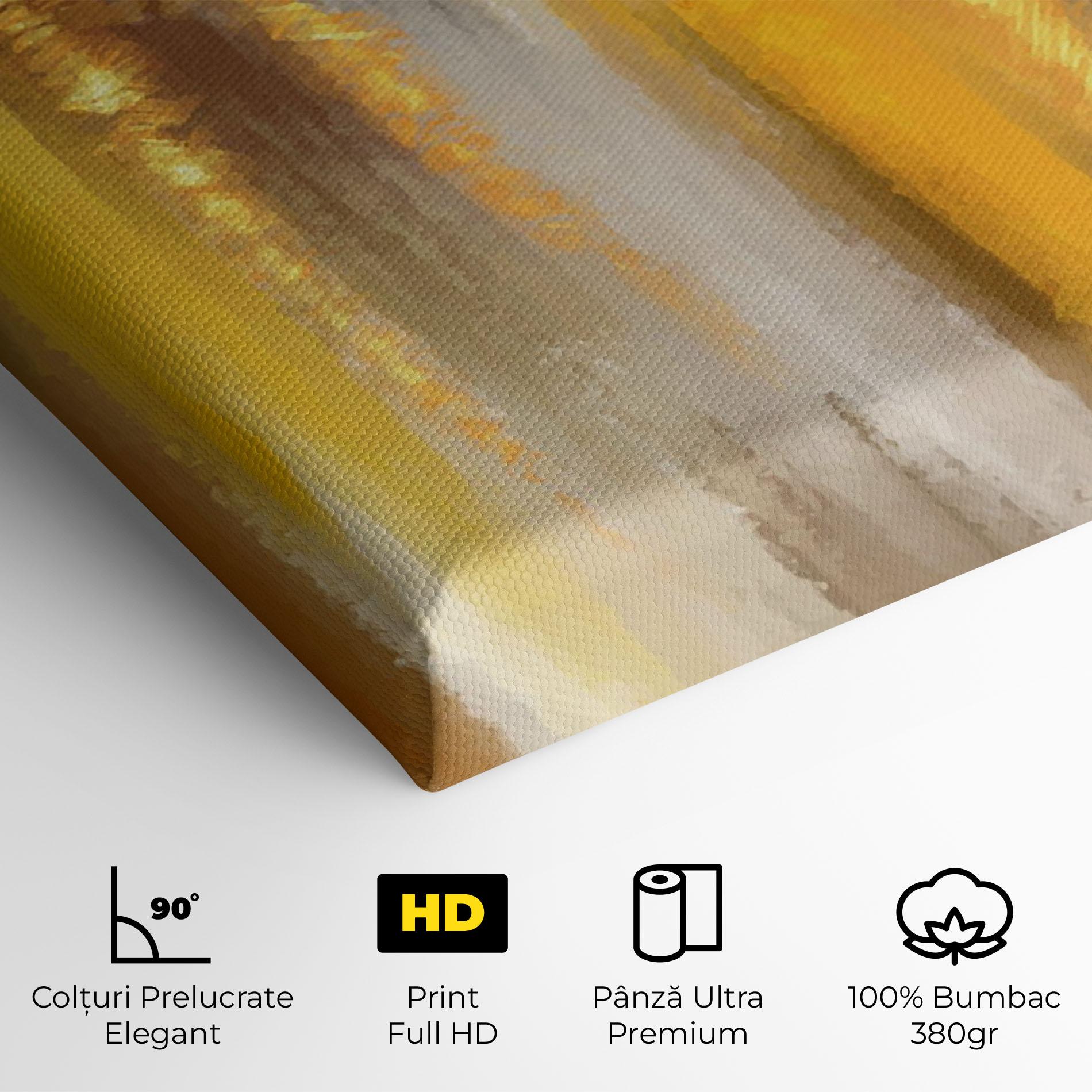 Tablou Canvas Golden Brown Art mockup 4