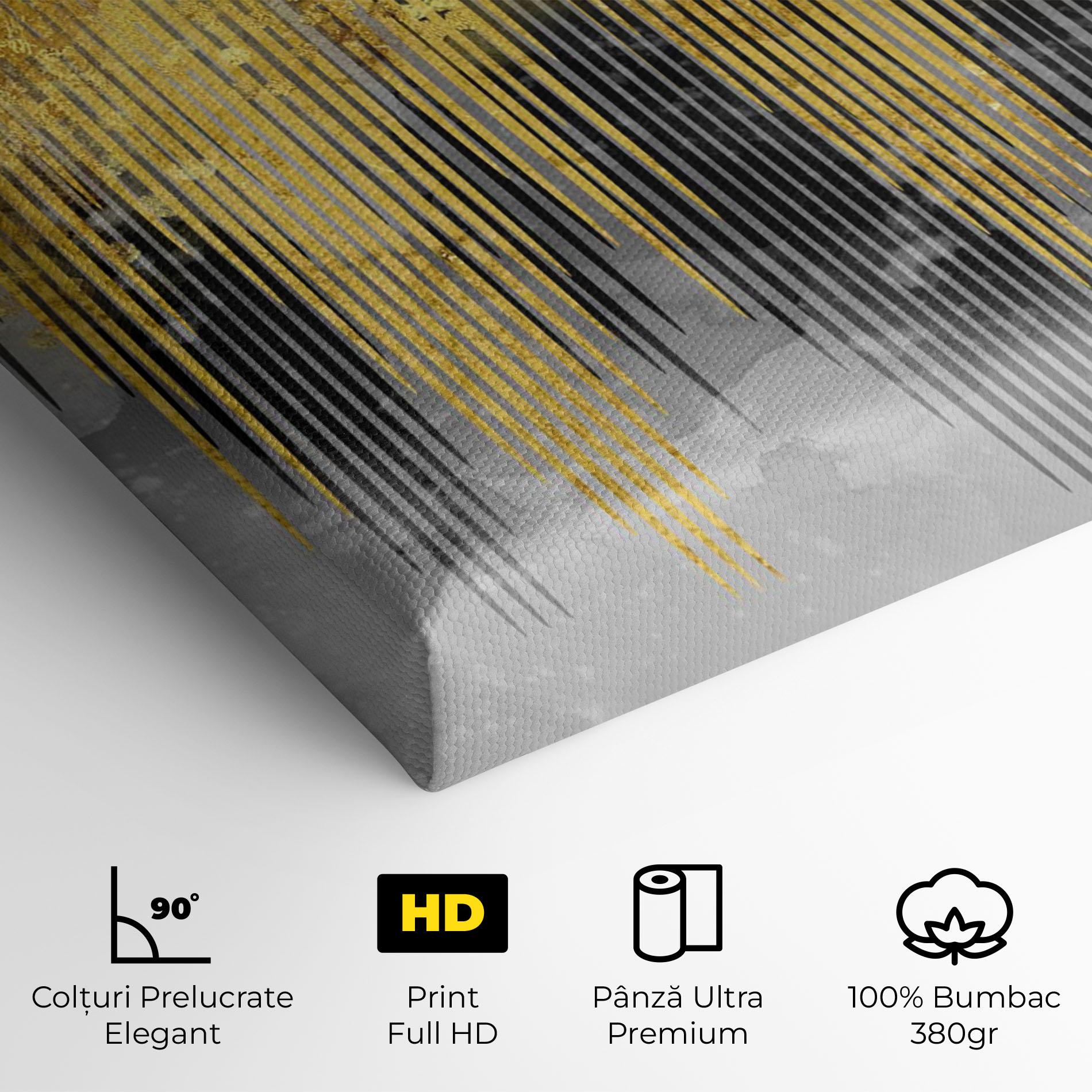 Tablou Canvas Golden Grey mockup 4