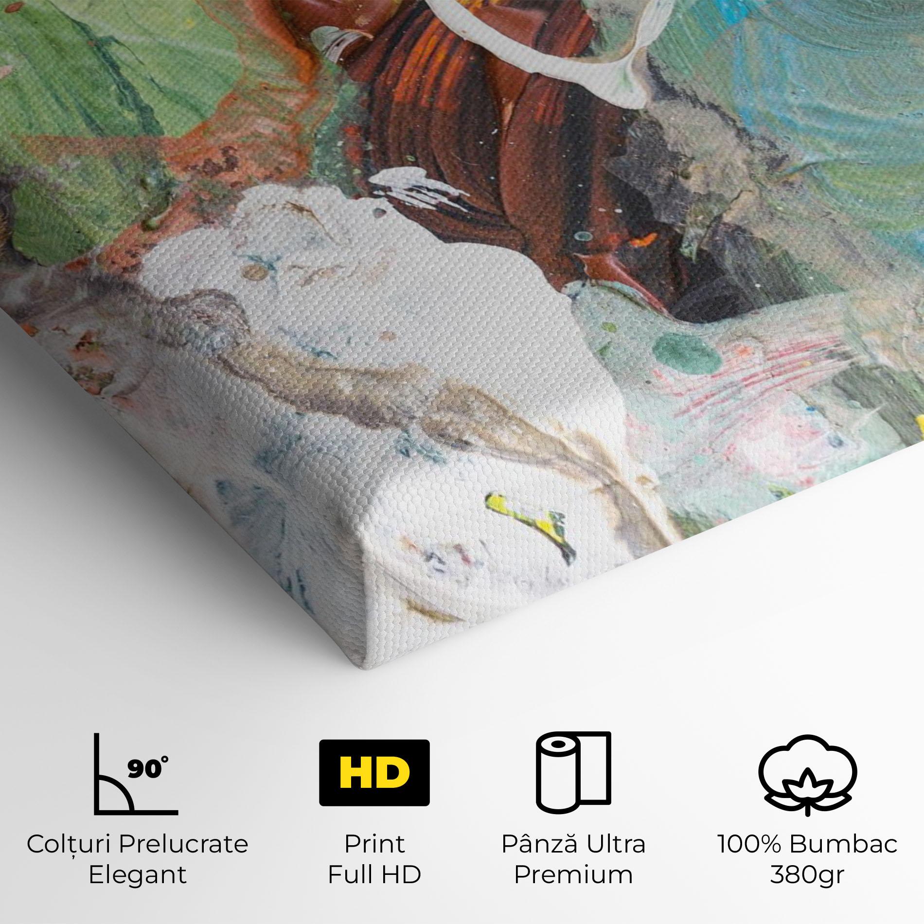 Tablou Canvas Messy Paint Brushes mockup 4