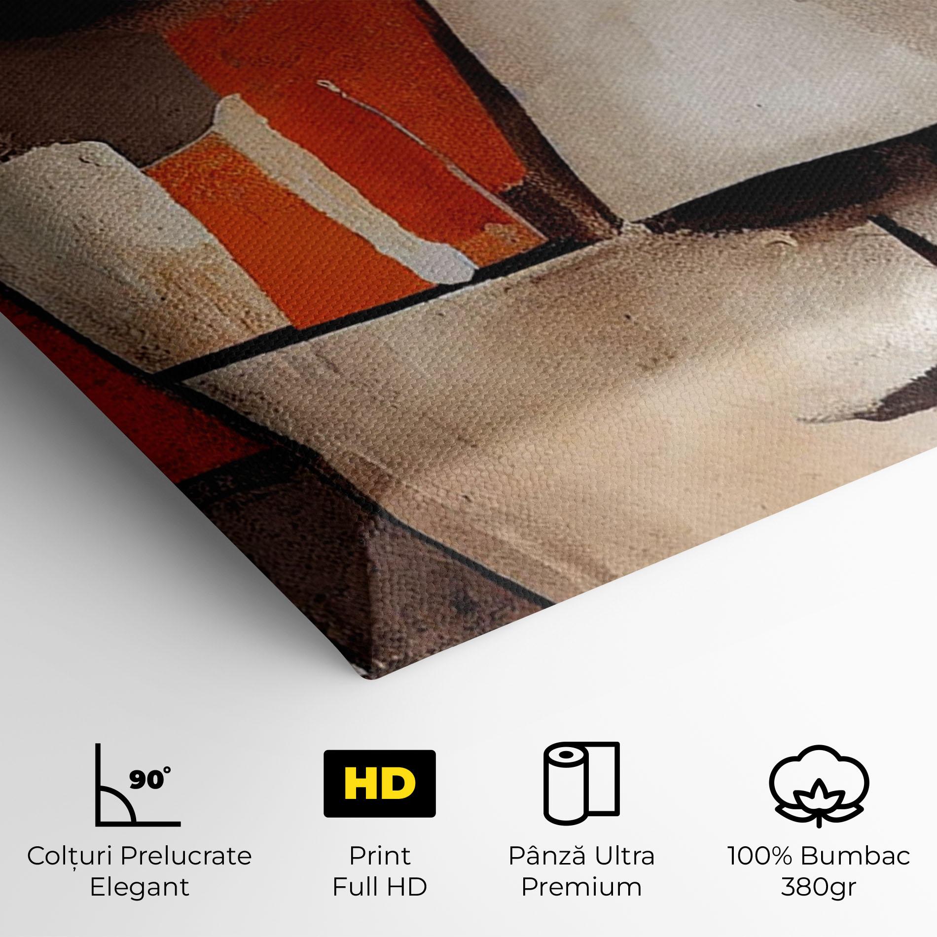 Tablou Canvas Orange Male Face mockup 4