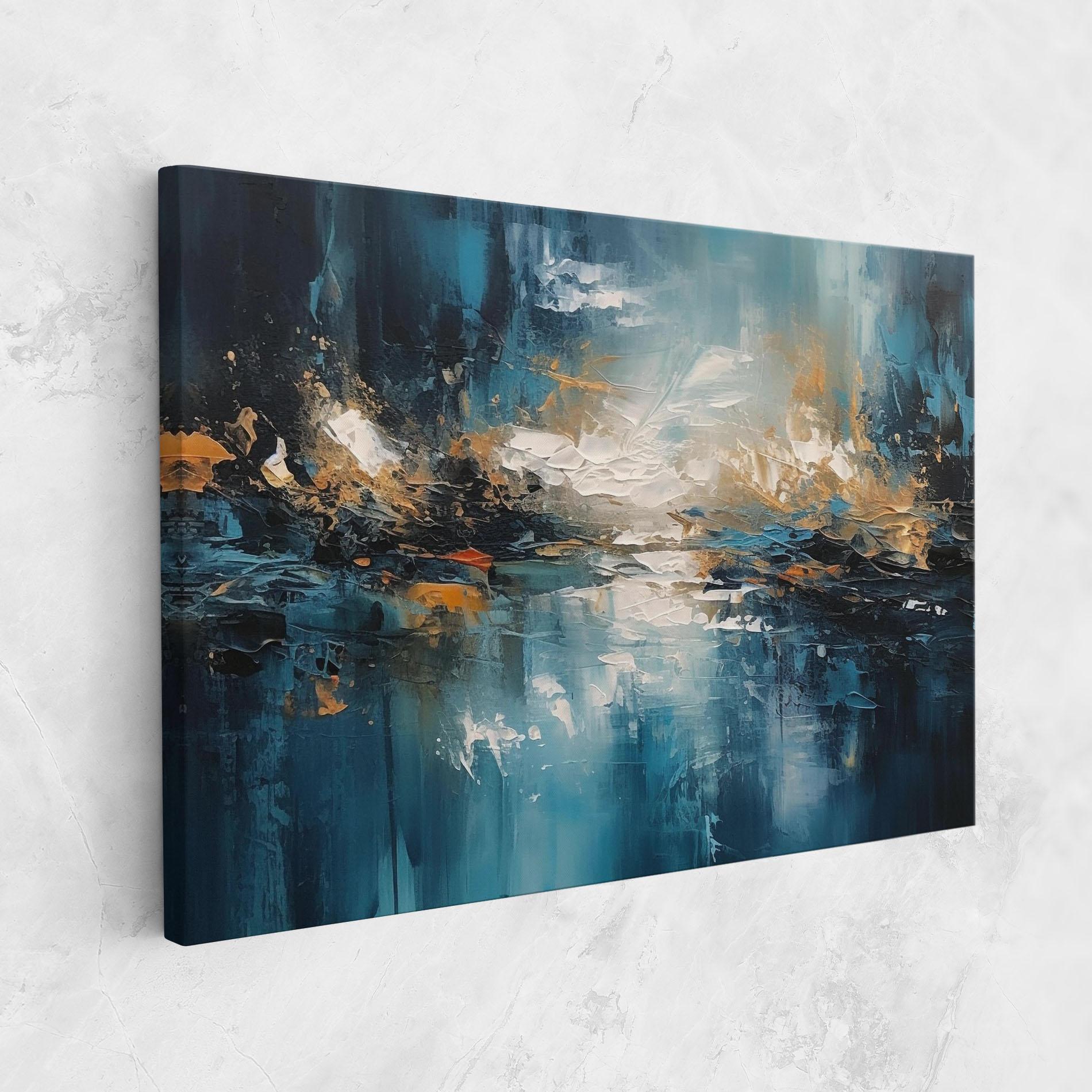Tablou Canvas Abstract Blue Art mockup 1