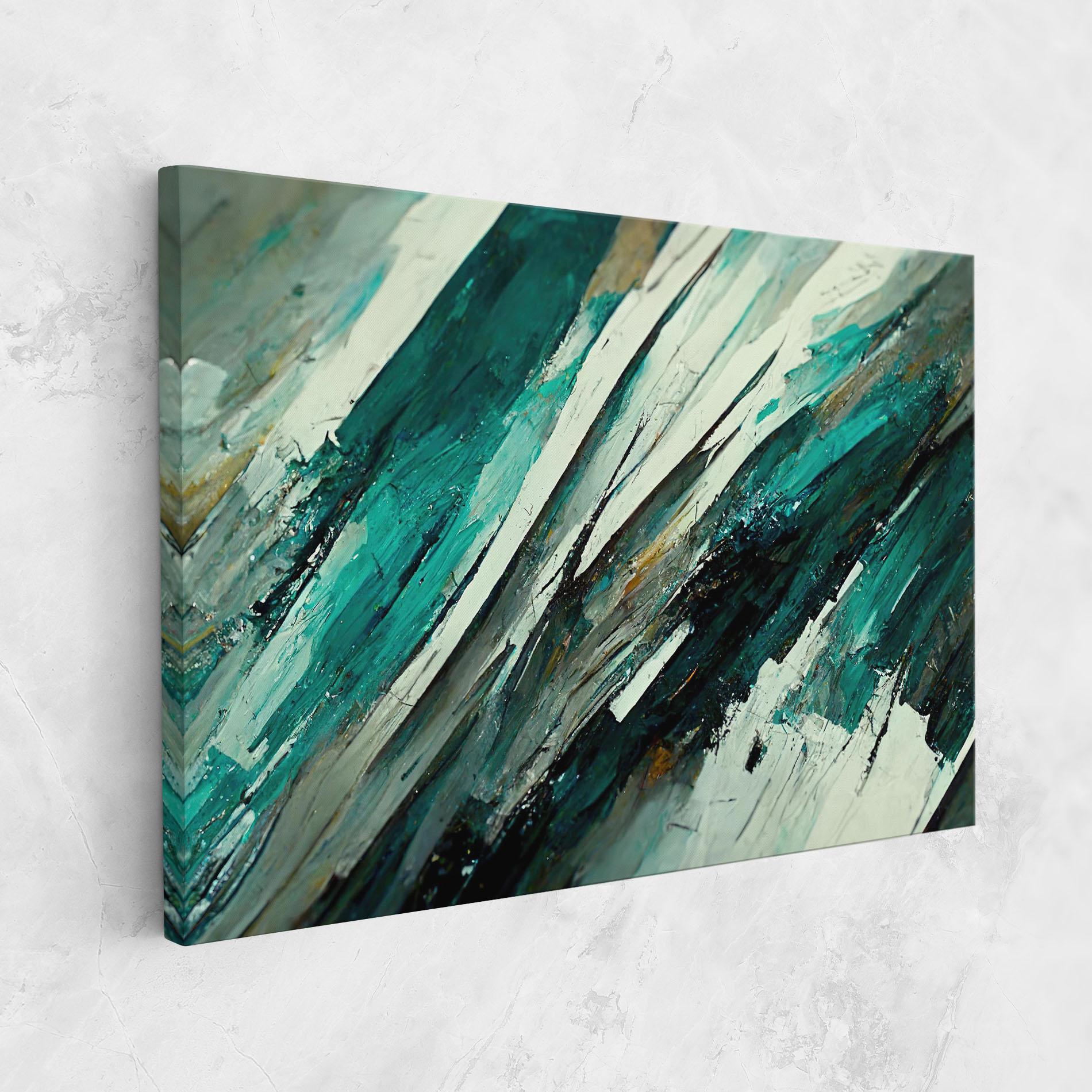 Tablou Canvas Abstract Green Artwork mockup 1