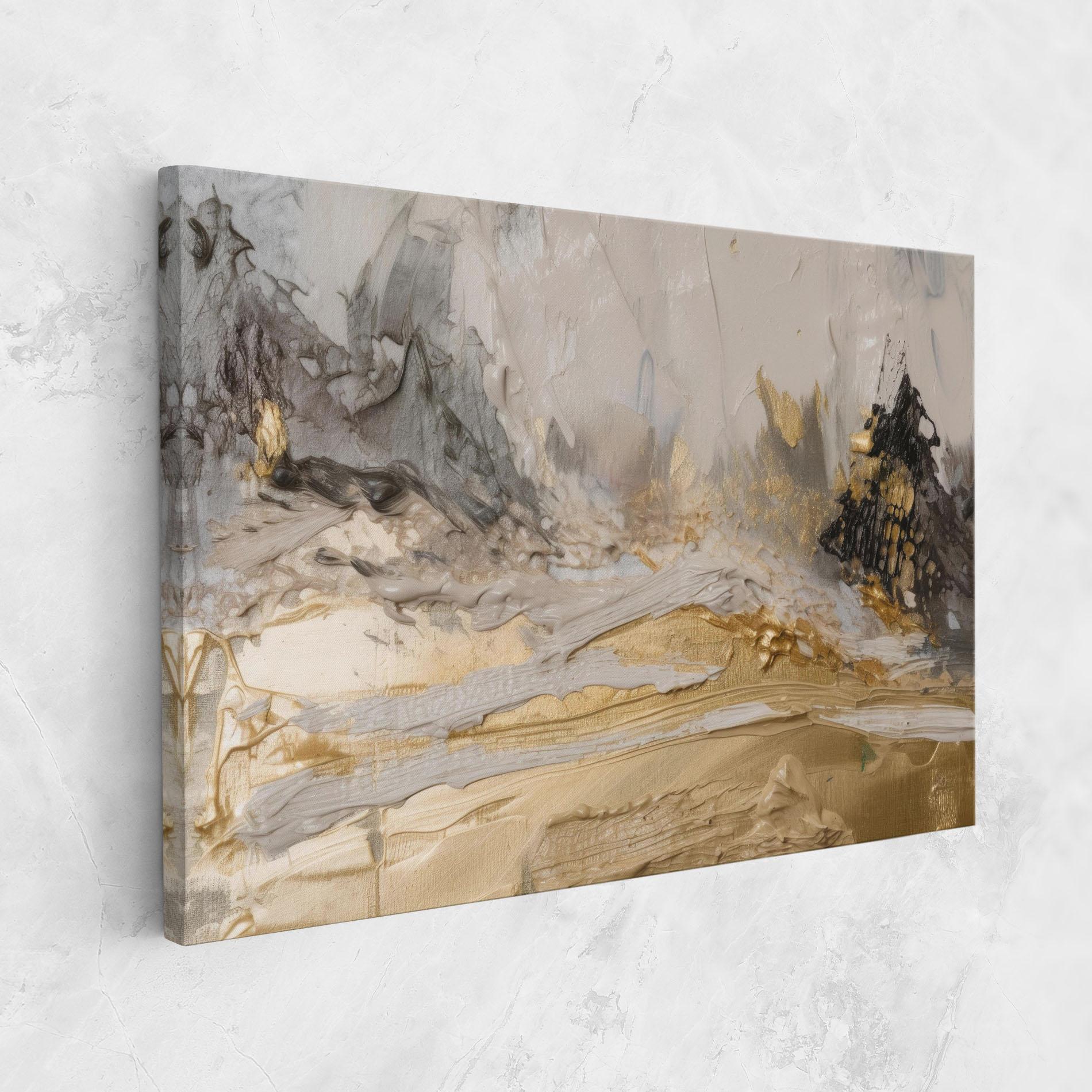 Tablou Canvas Abstract White Waves mockup 1