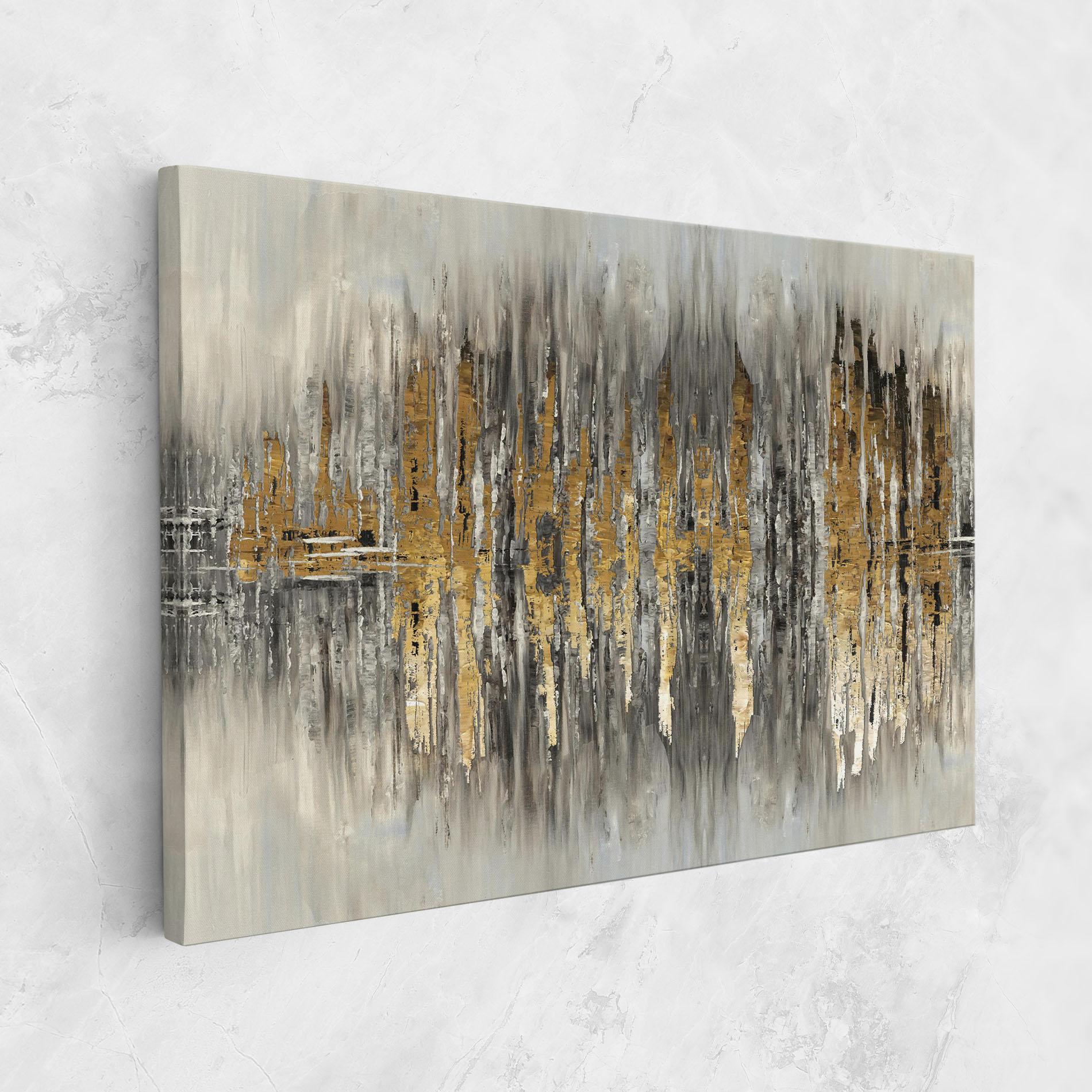 Tablou Canvas Acrylic Silver Paint mockup 1