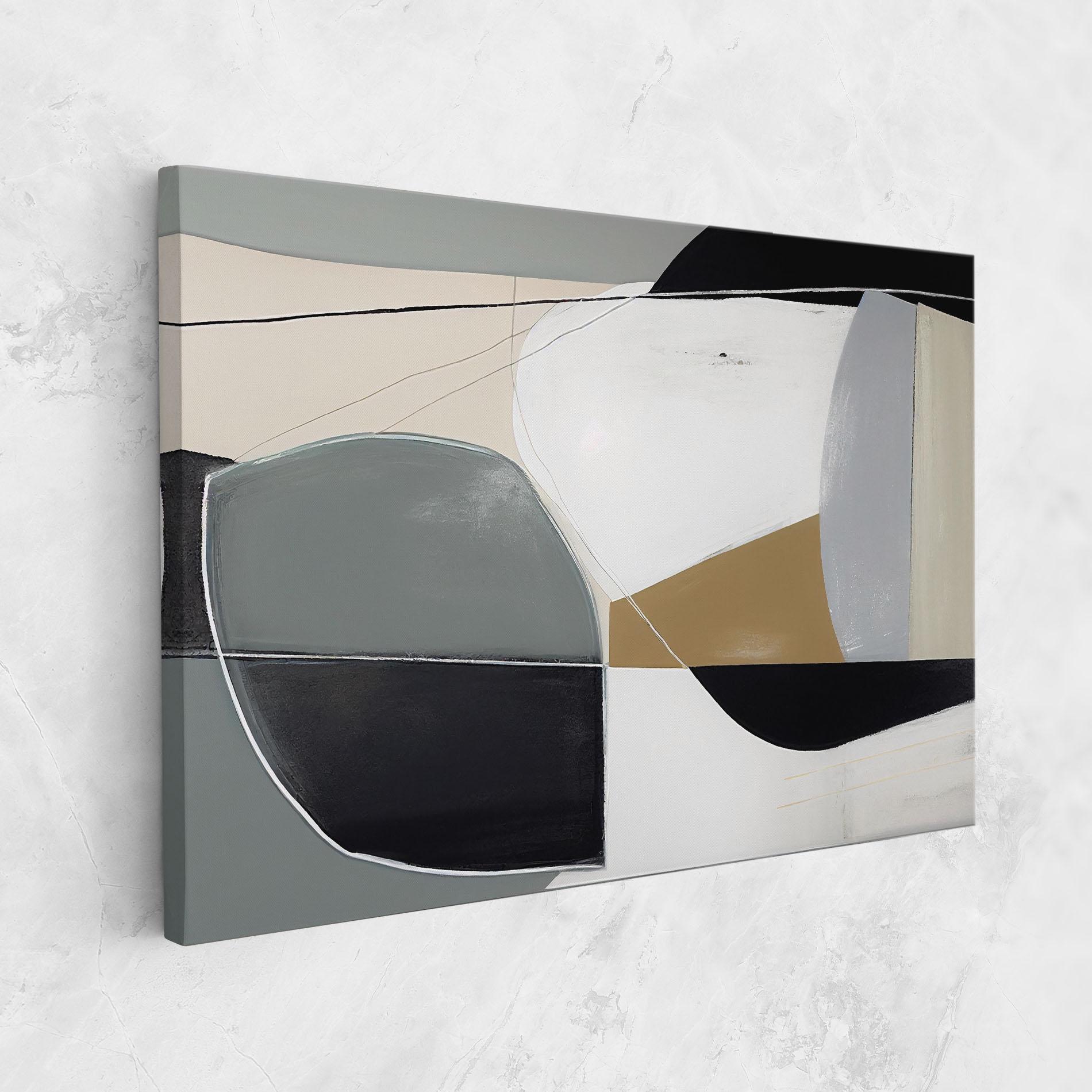 Tablou Canvas Black Grey Shape mockup 1