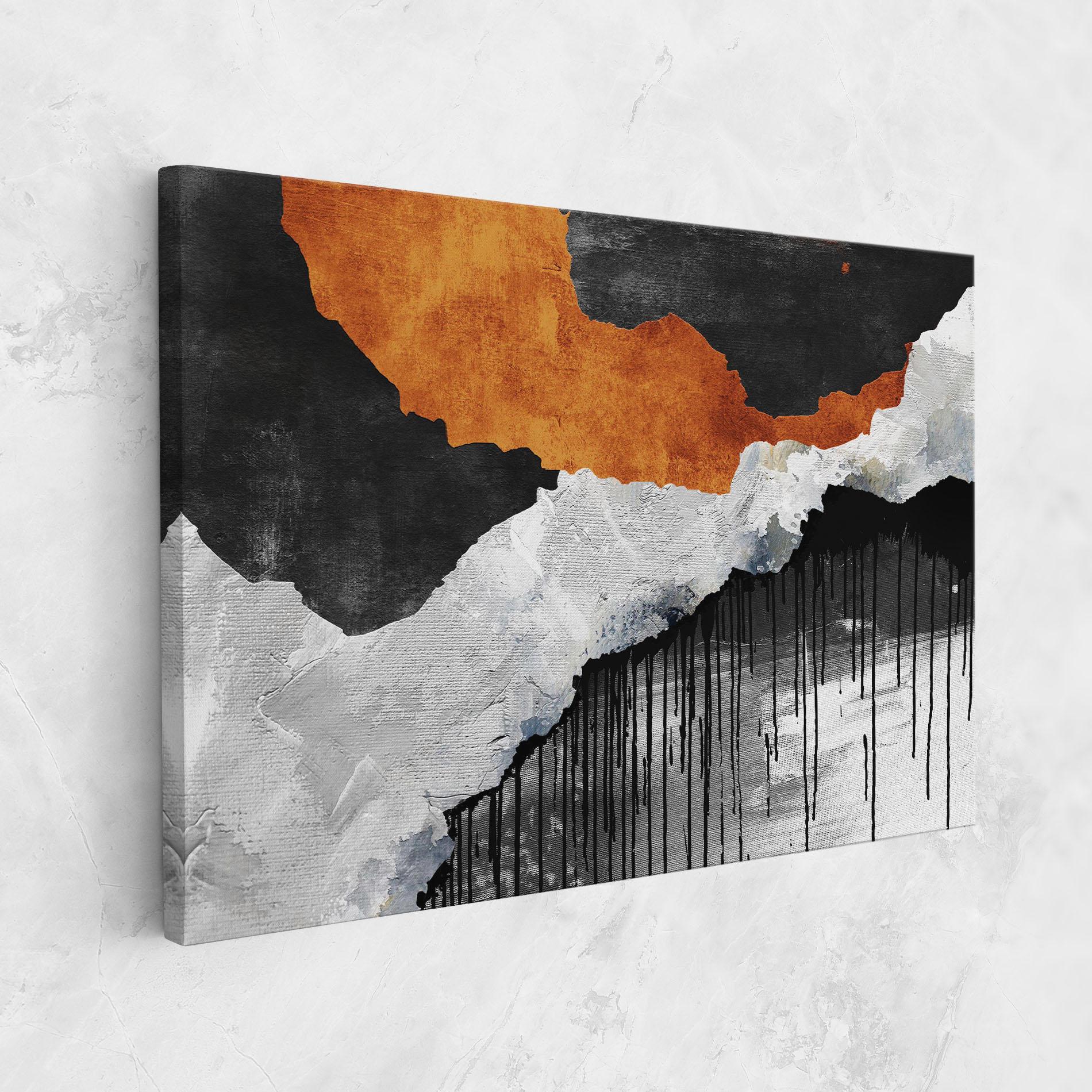 Tablou Canvas Black Paint Flowing mockup 1