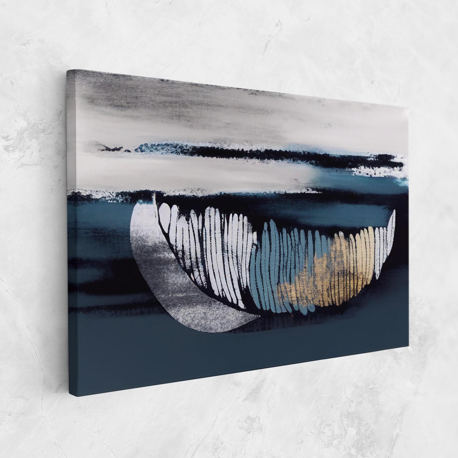 Tablou Canvas Blue Feather mockup 1