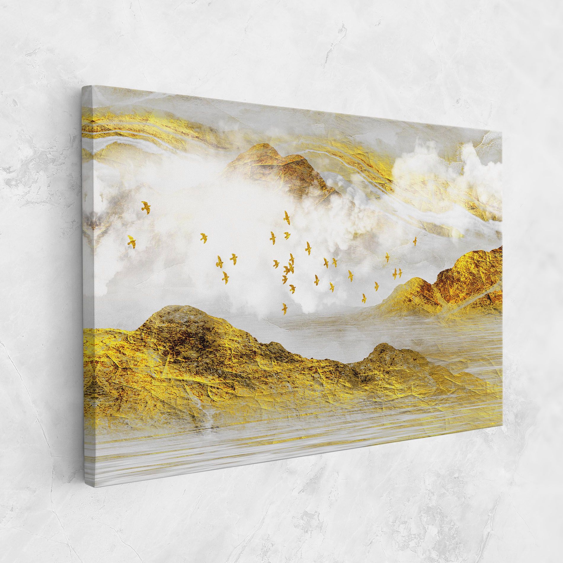 Gold Mountains Abstract mockup 1