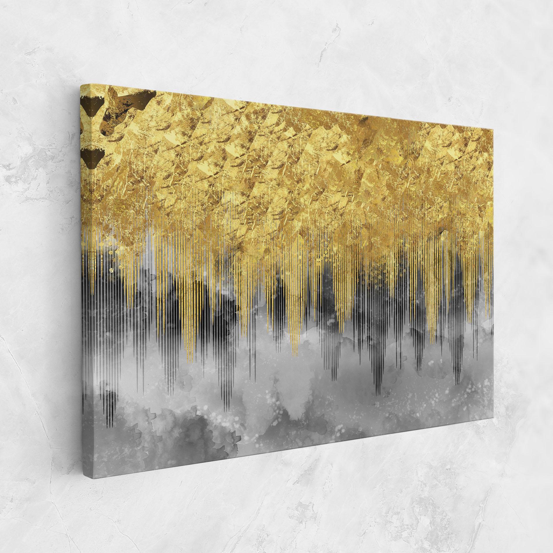 Tablou Canvas Golden Grey mockup 1