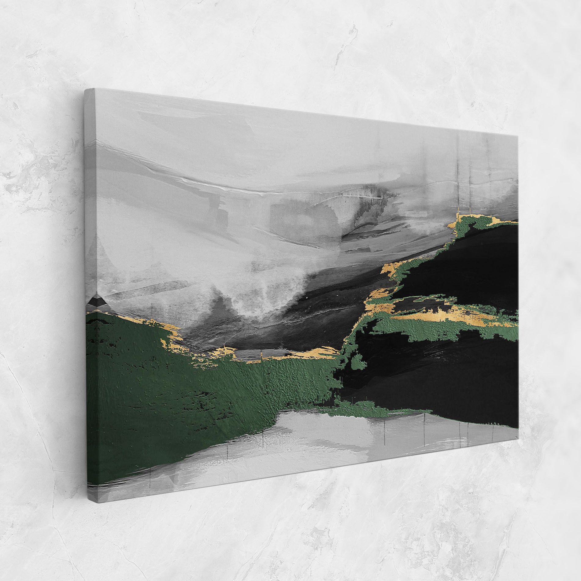 Grey With Green Painting mockup 1
