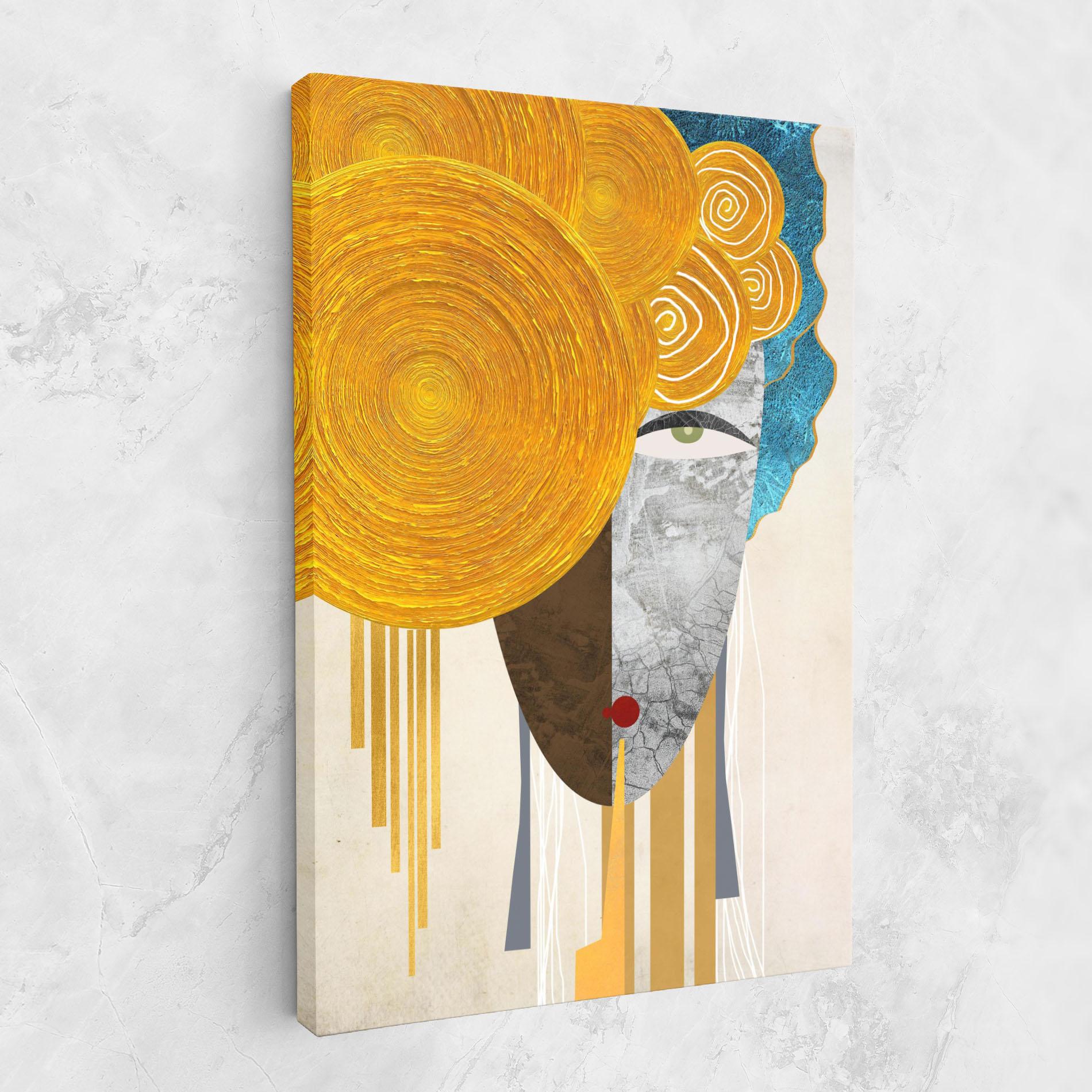 Tablou Canvas Abstract Grey Face 1 mockup 1