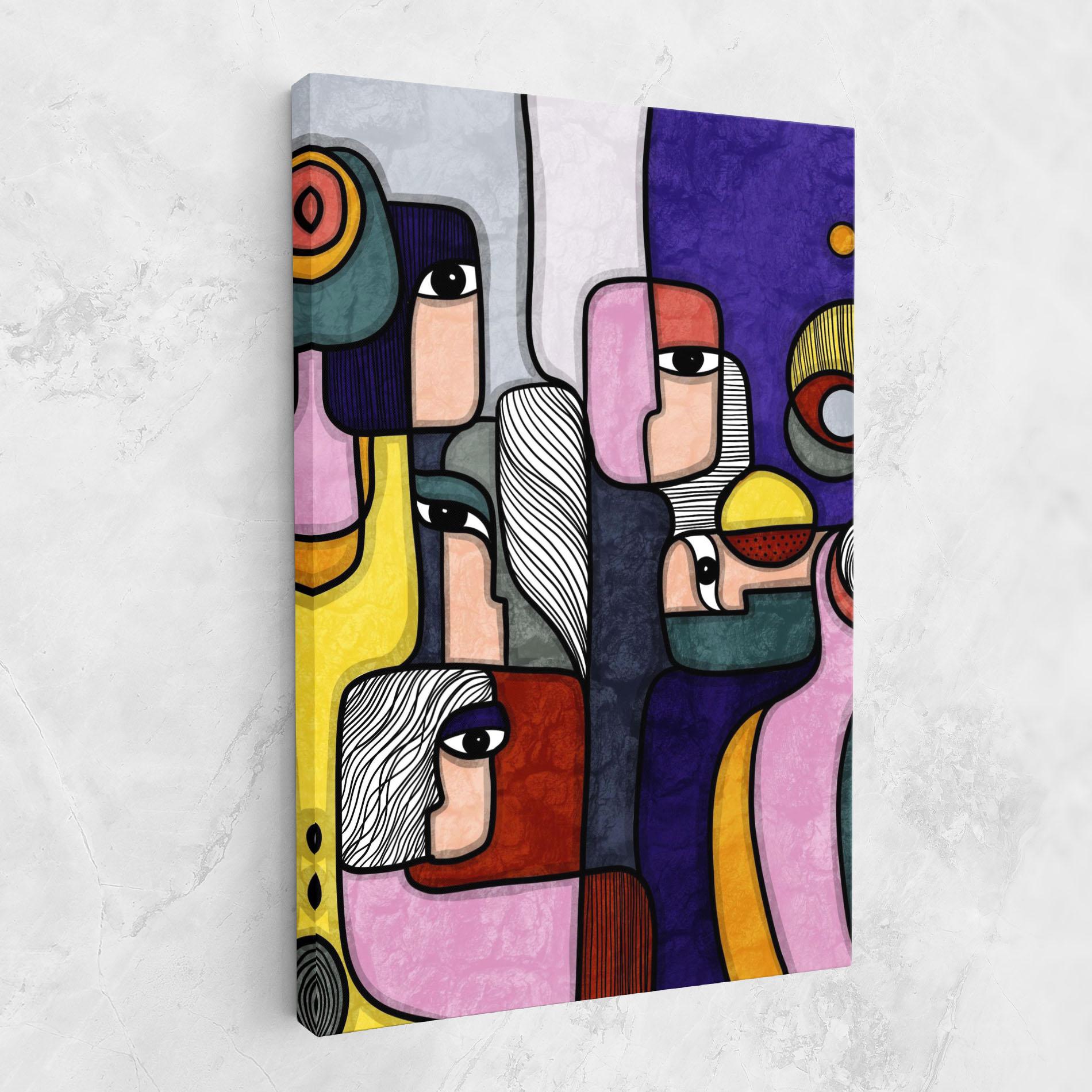 Tablou Canvas Abstract Looking Eyes mockup 1