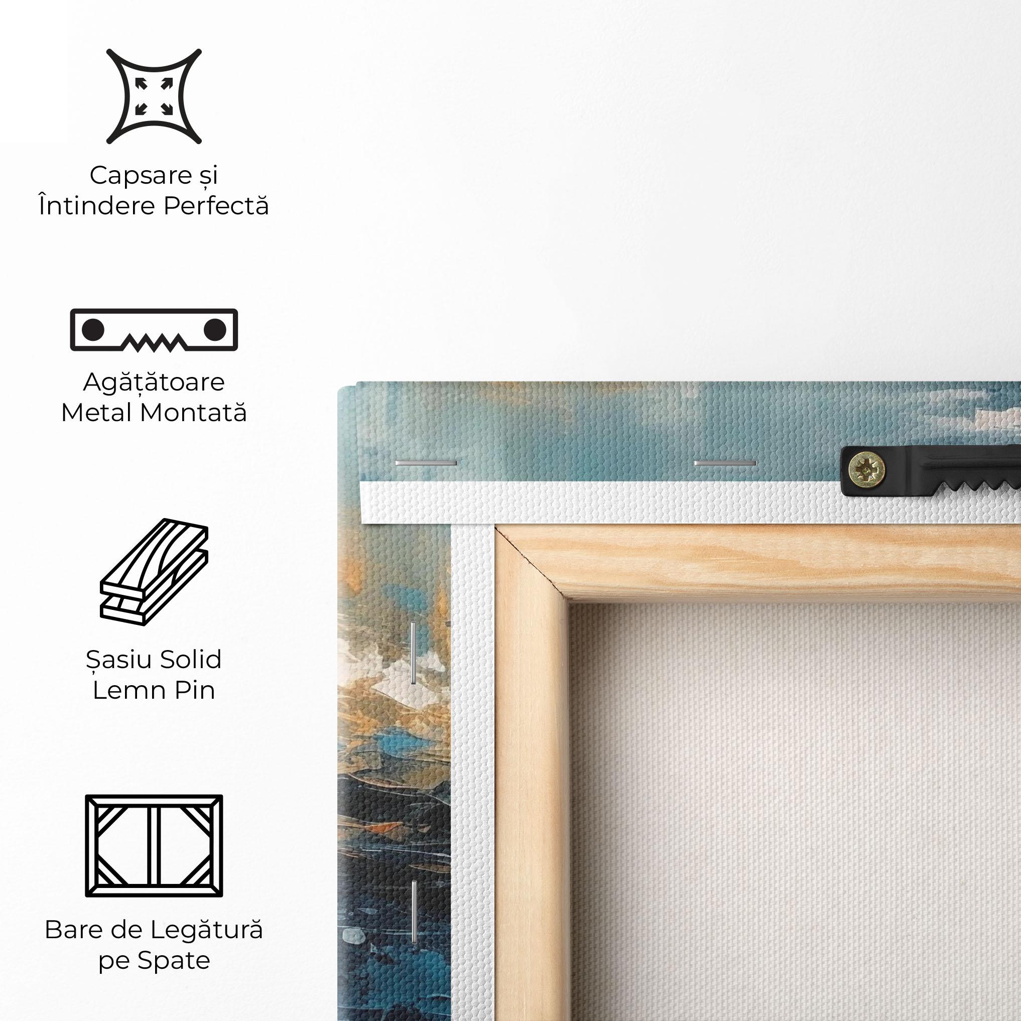 Tablou Canvas Abstract Blue Art mockup 5