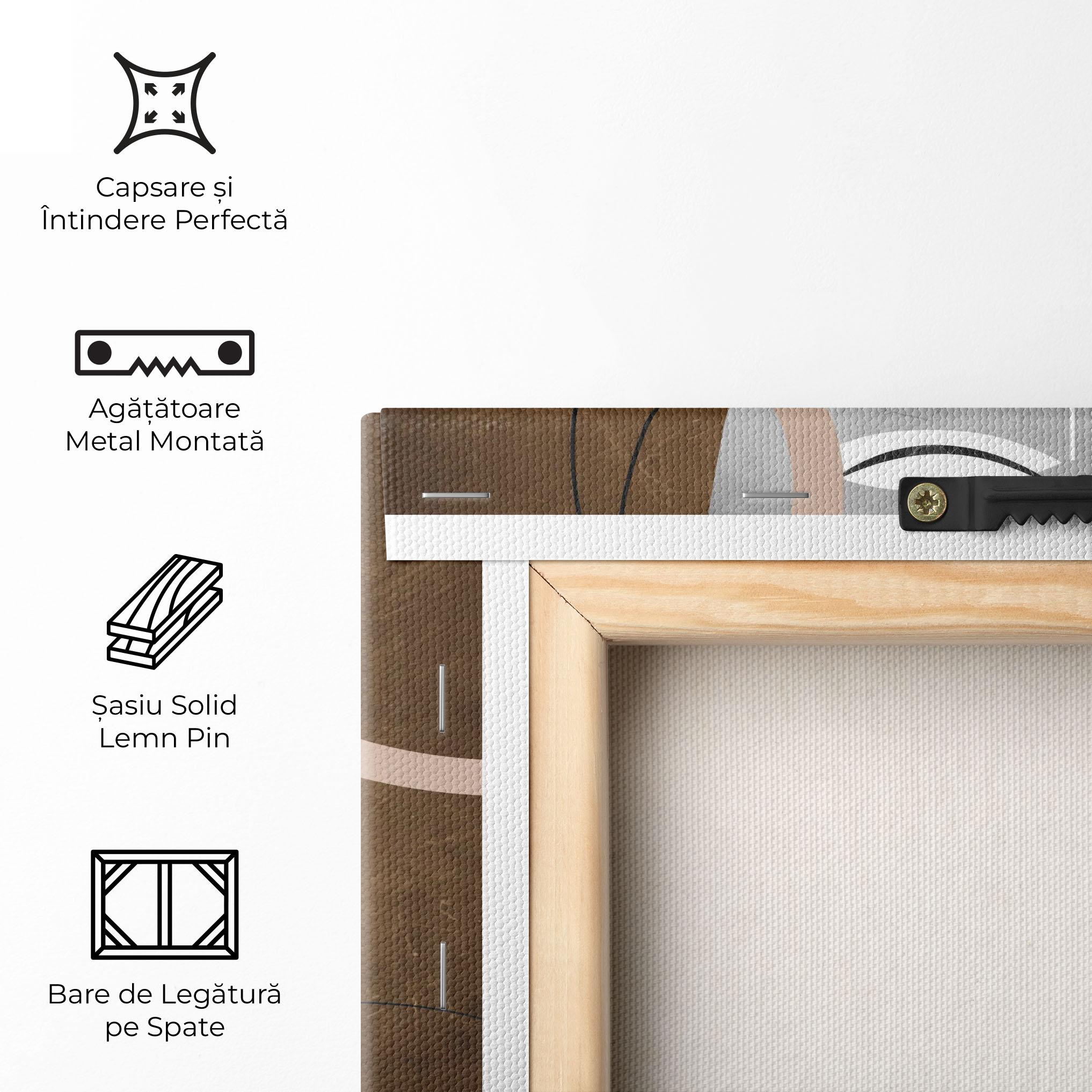 Tablou Canvas Abstract Brown Face mockup 5