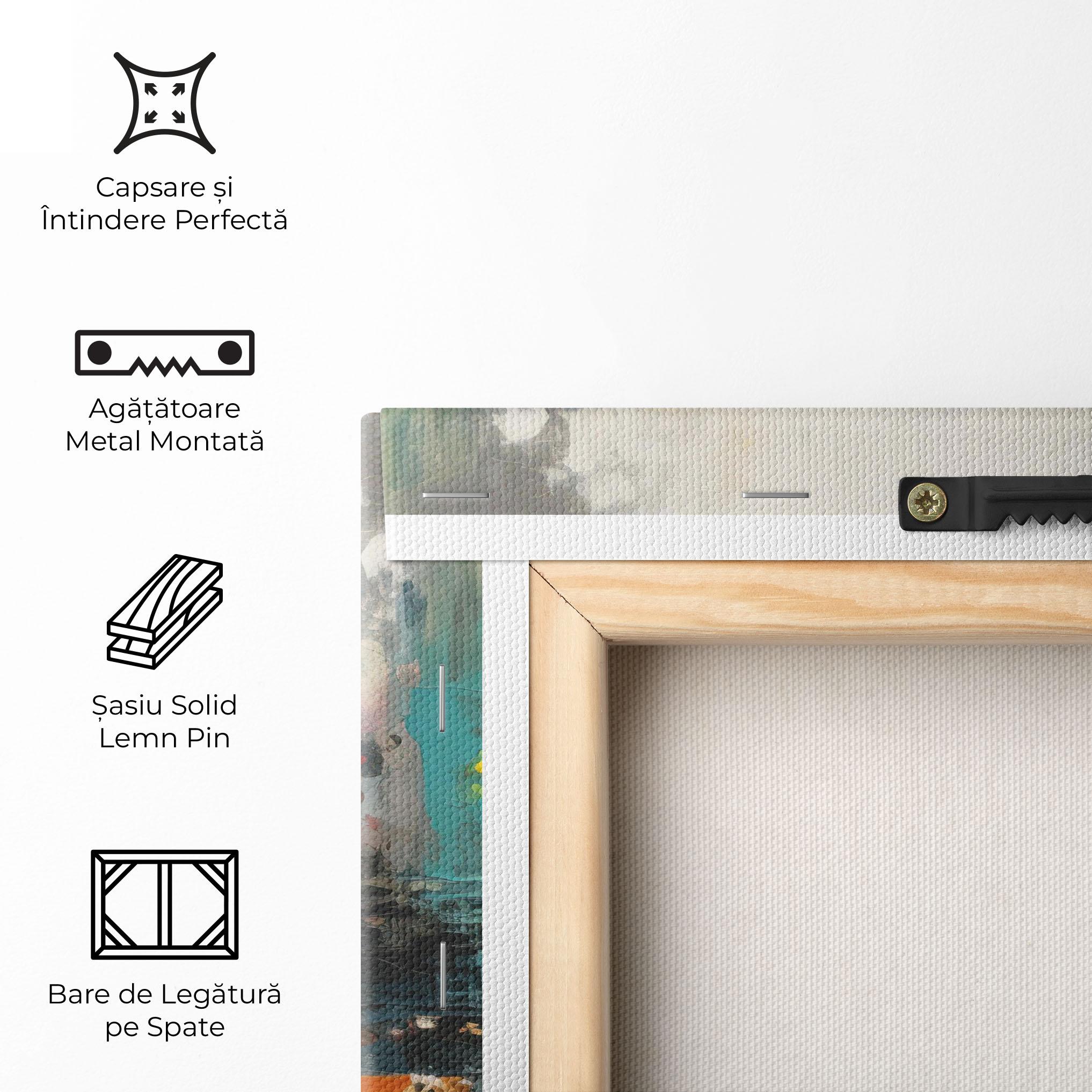 Tablou Canvas Abstract City Painting mockup 5