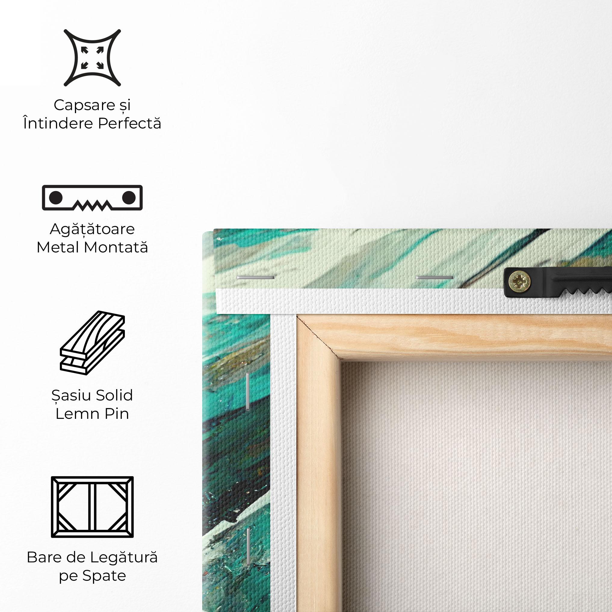 Tablou Canvas Abstract Green Artwork mockup 5