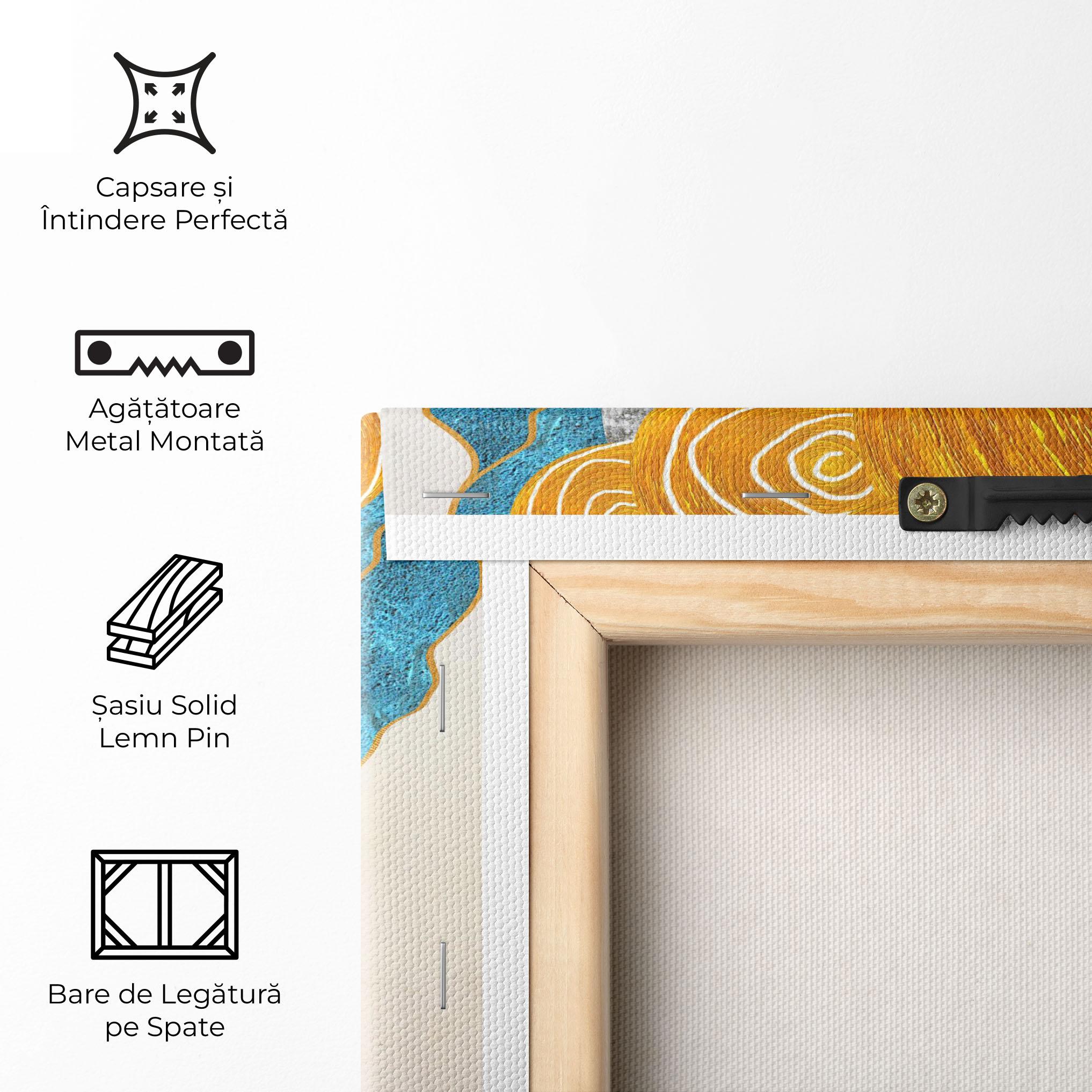 Tablou Canvas Abstract Grey Face 1 mockup 5