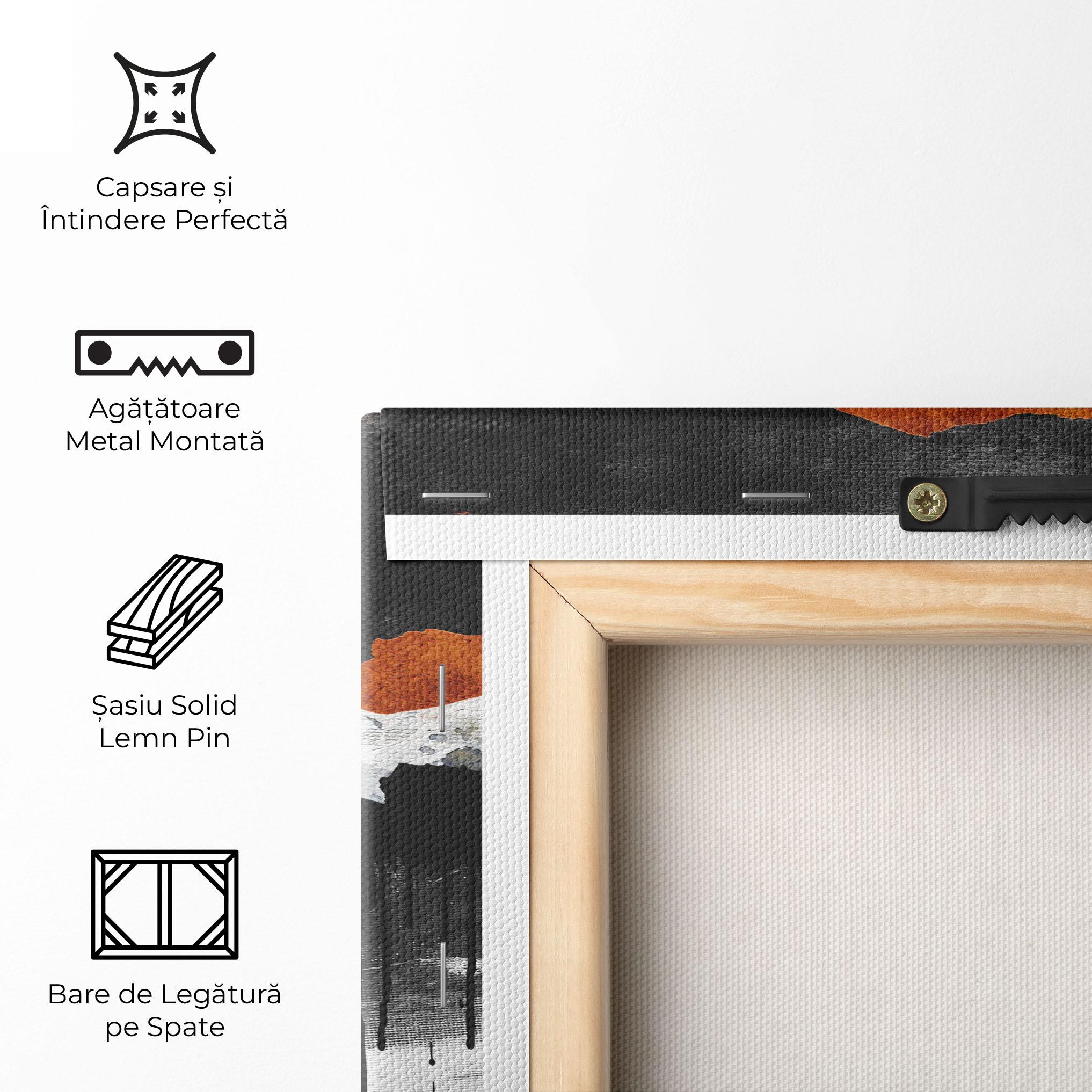 Tablou Canvas Black Paint Flowing mockup 5